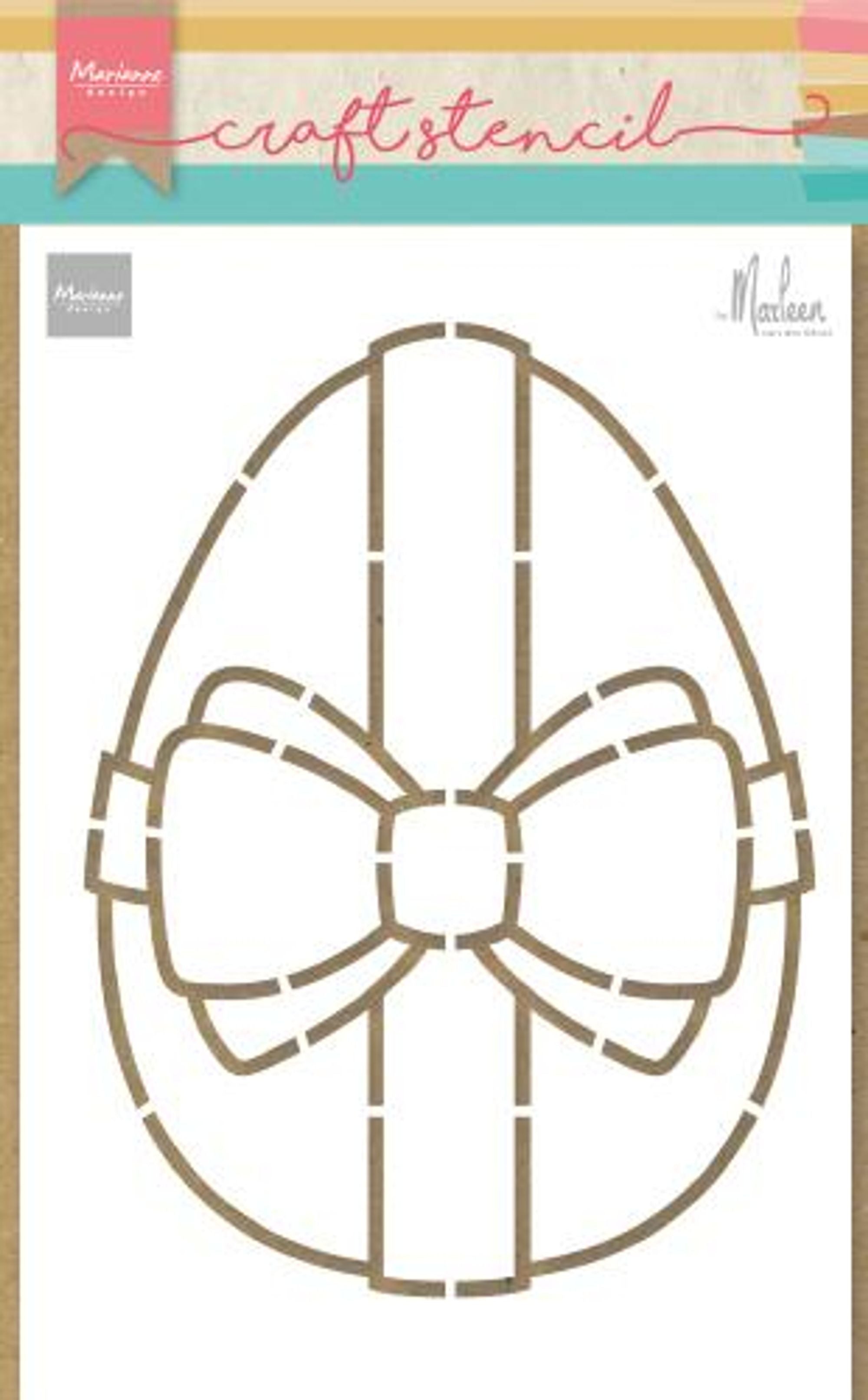 Craft Stencil Easter Egg By Marleen