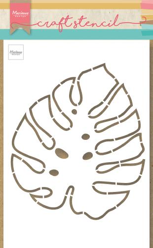 monstera leaf stencil Marianne Design A5 Craft Stencil