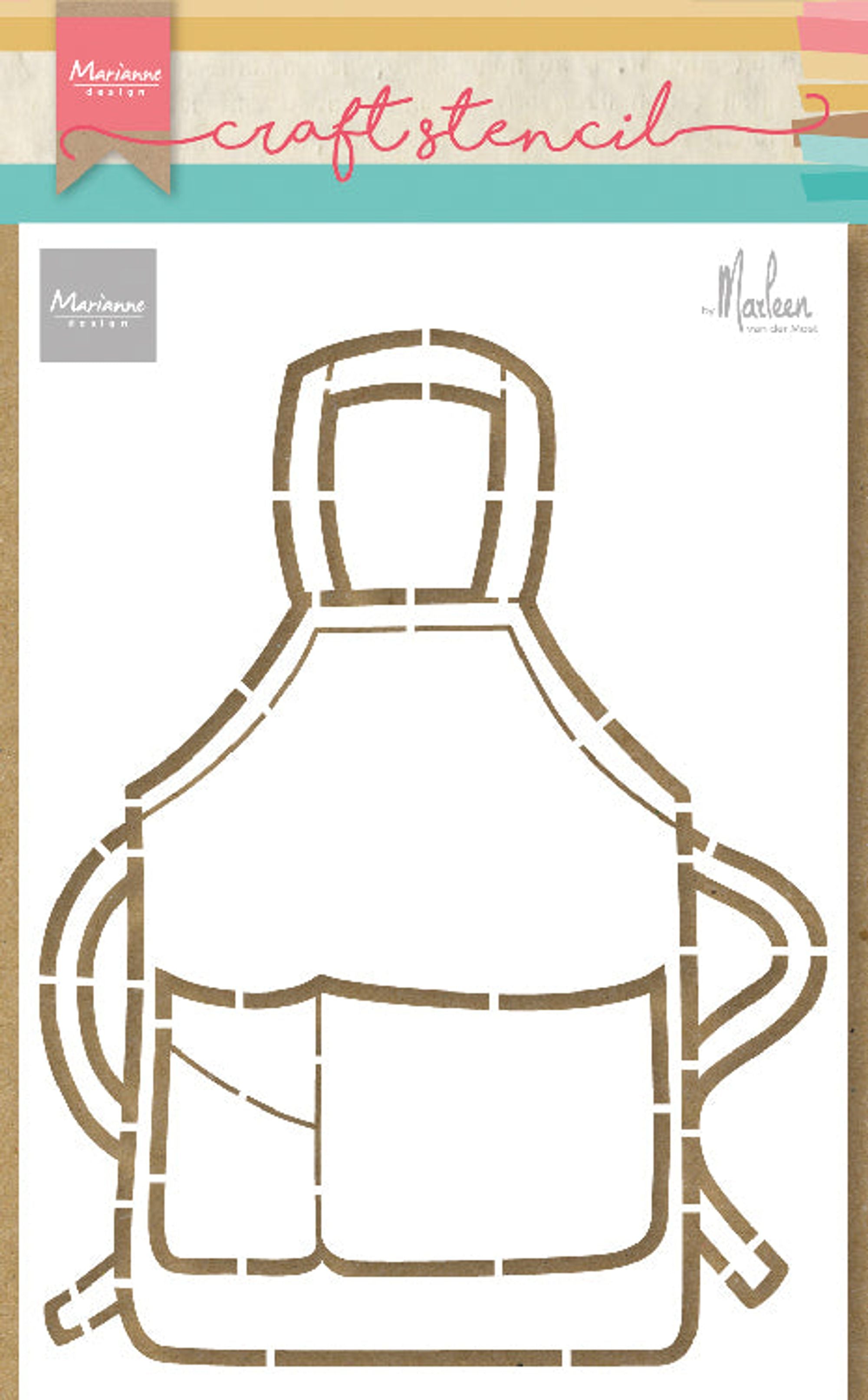 Apron by Marleen mask stencil