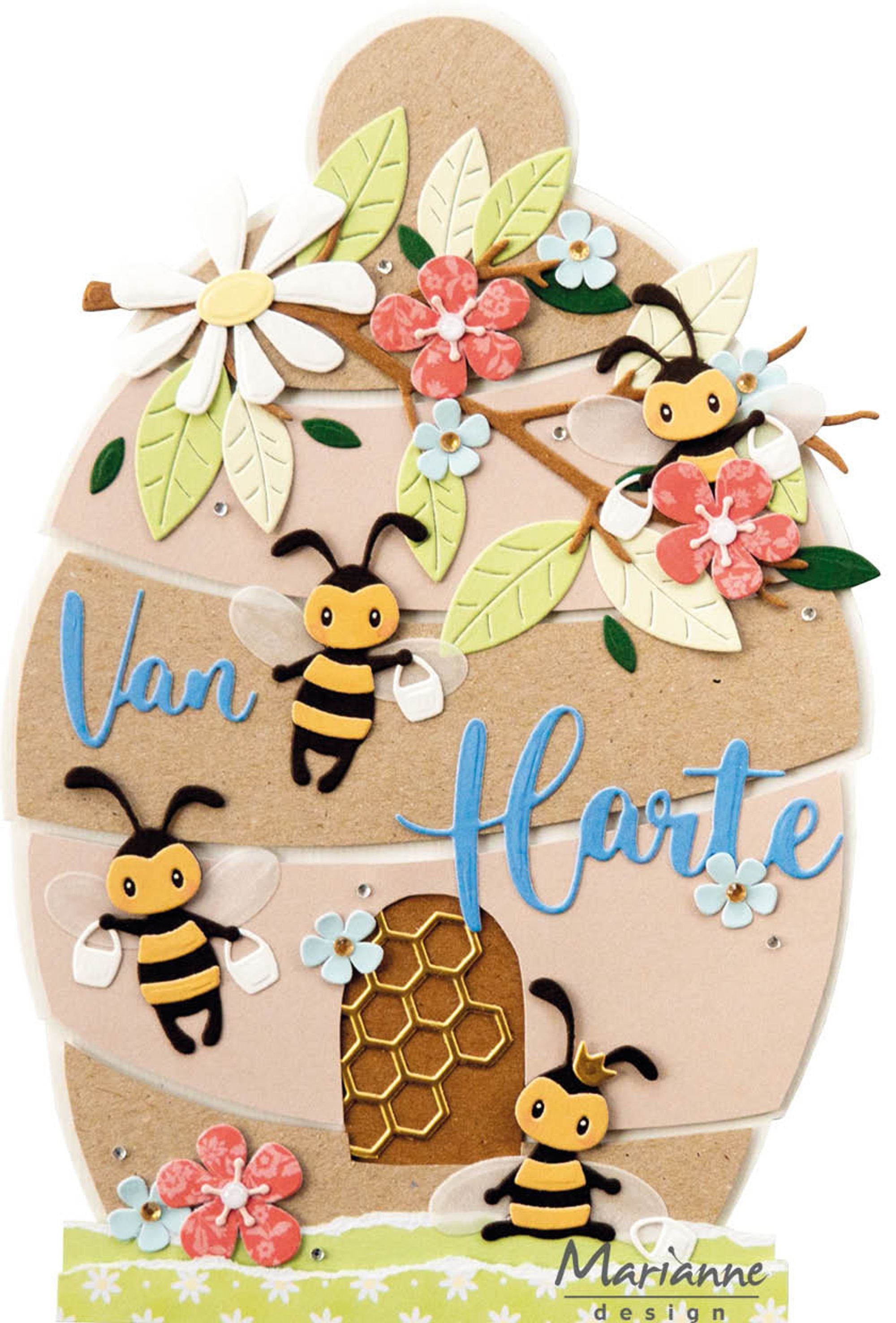 Marianne Design Craft Stencil - Beehive By Marleen