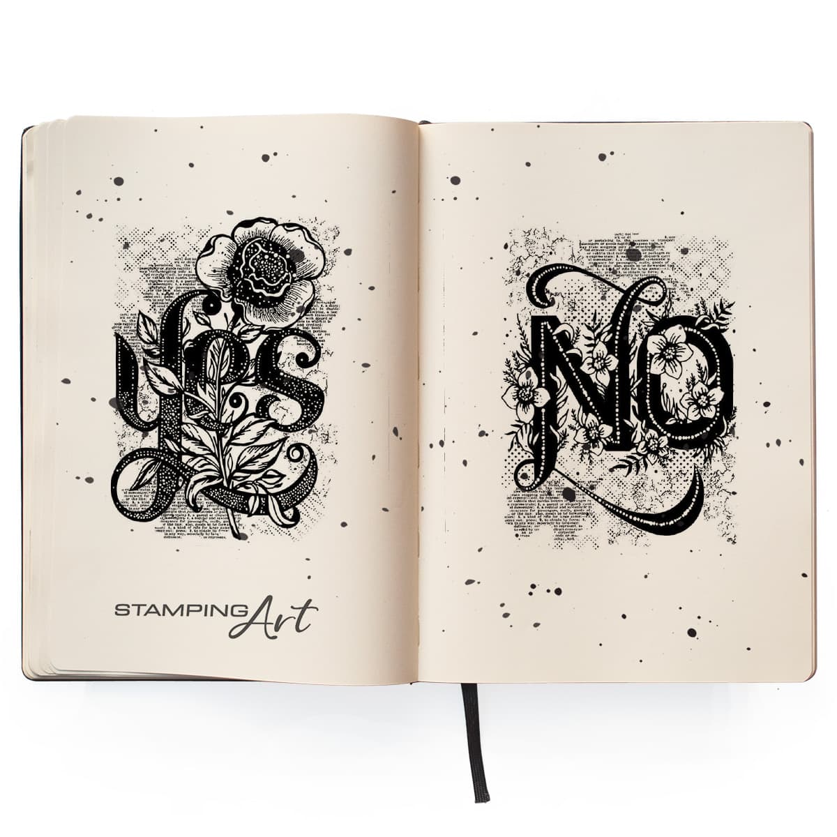 Ciao Bella Clear Stamp Set 4"x6" Yes No