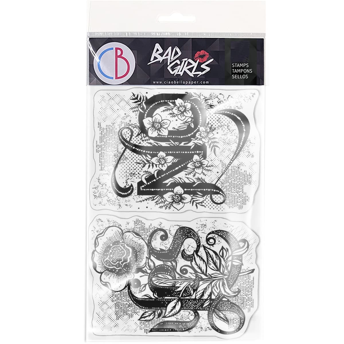 Ciao Bella Clear Stamp Set 4"x6" Yes No