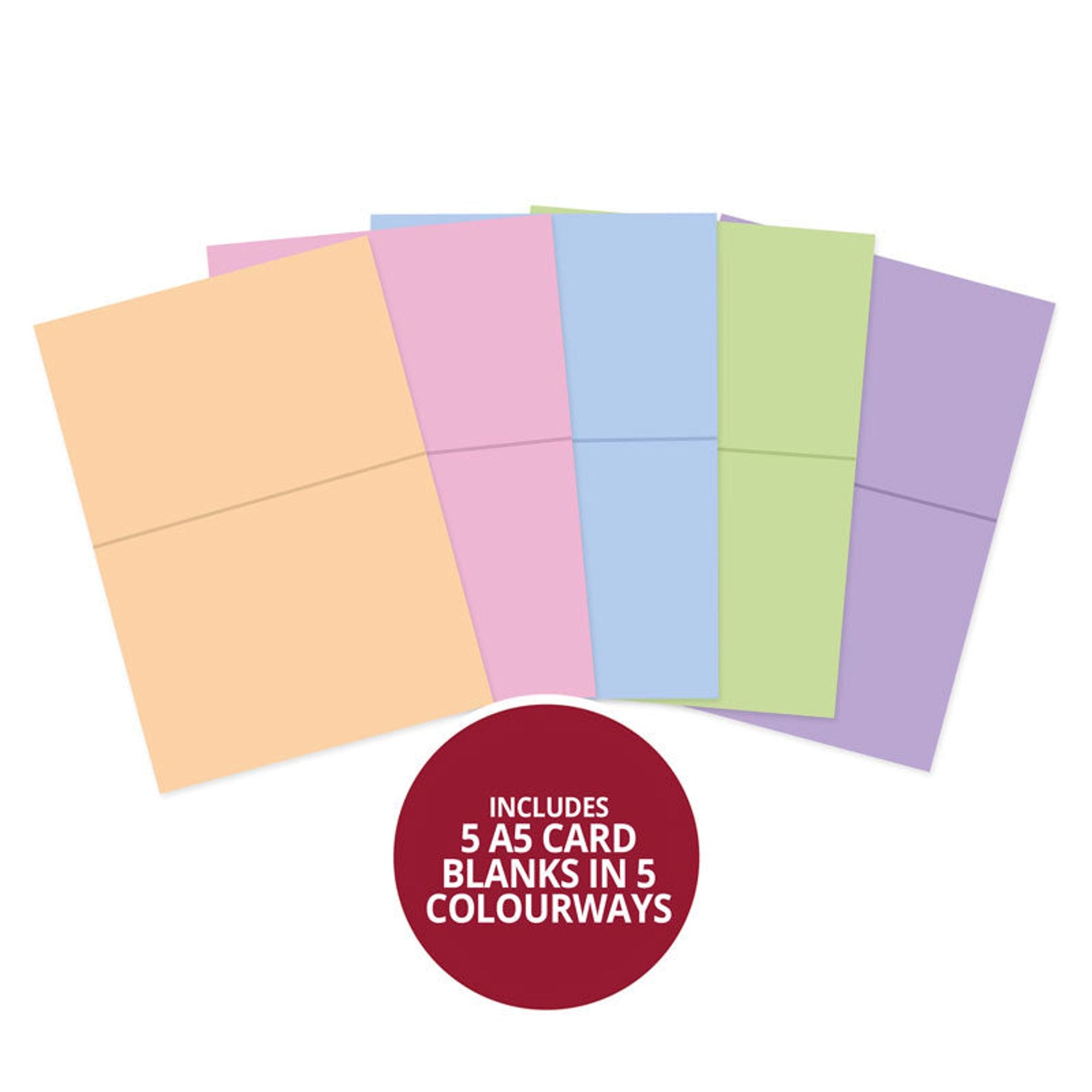 Hunkydory A5 Card Blanks & Envelopes - Pastels