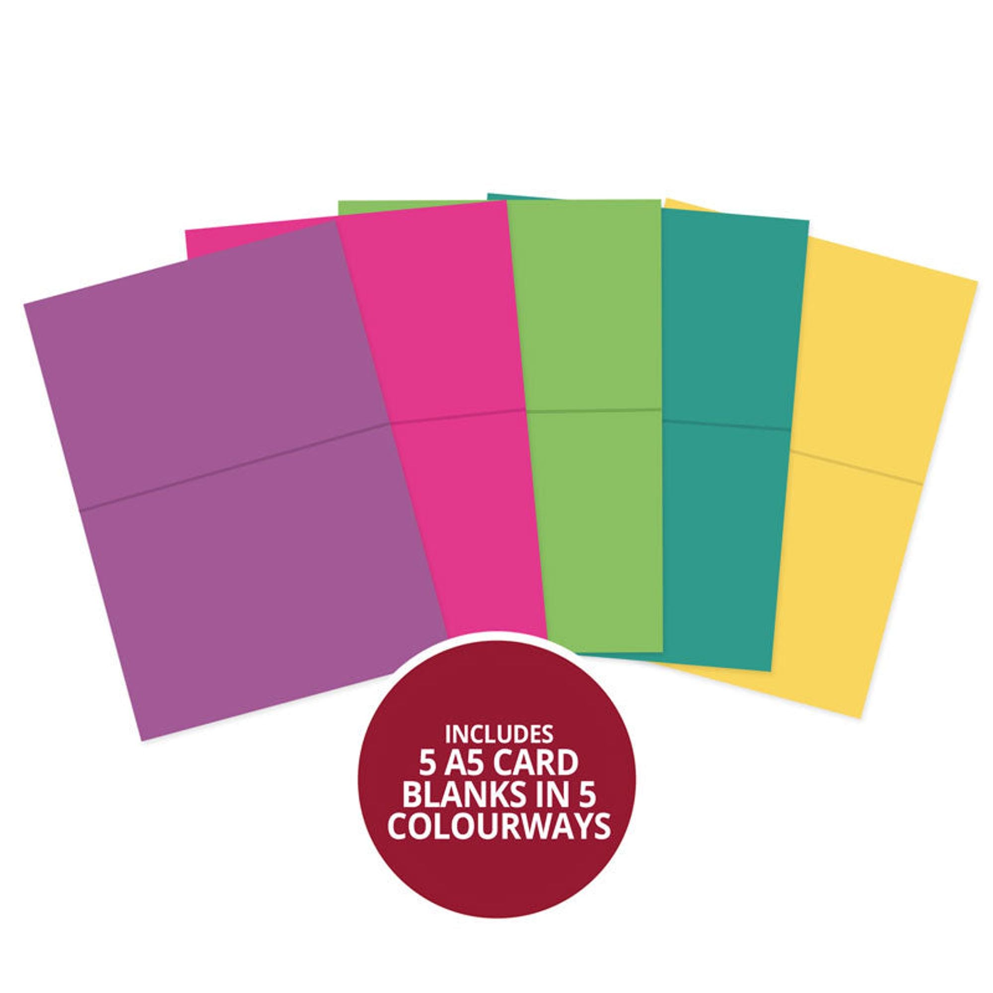 Hunkydory A5 Card Blanks & Envelopes - Brights