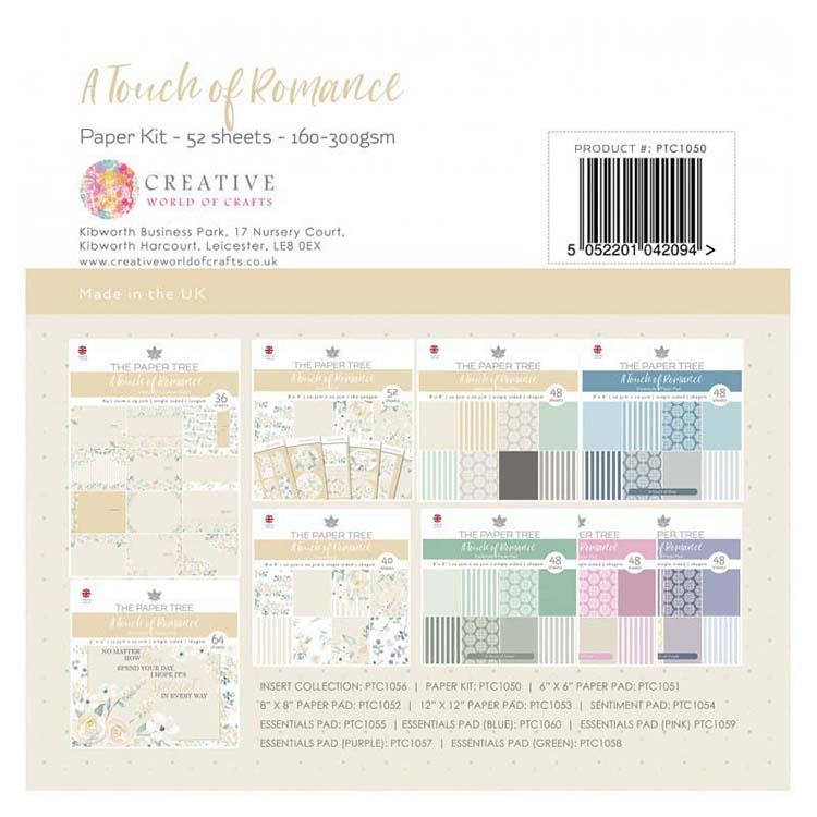 The Paper Tree A Touch of Romance Paper Kit inc Tags