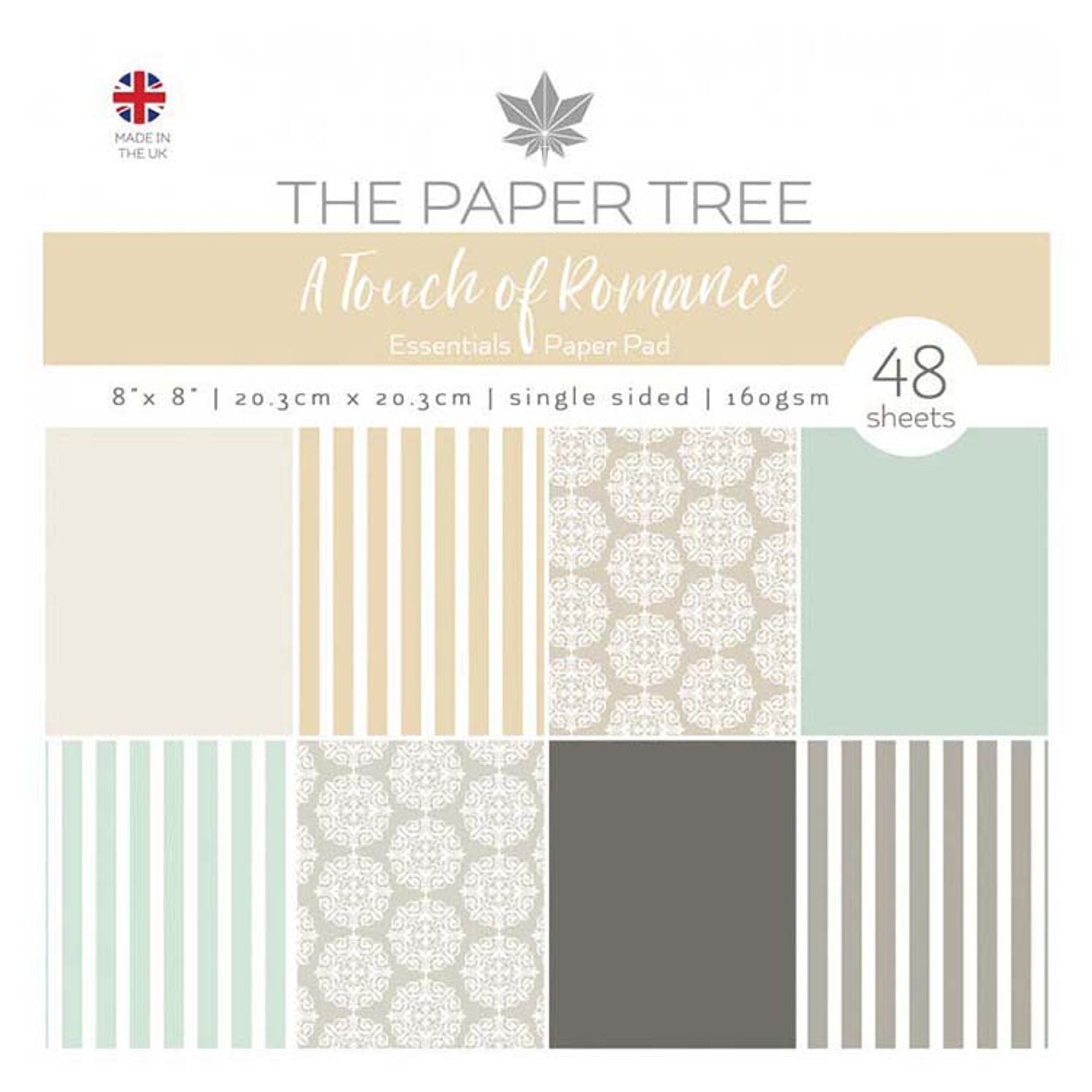 The Paper Tree A Touch of Romance 8x8 Essentials Pad