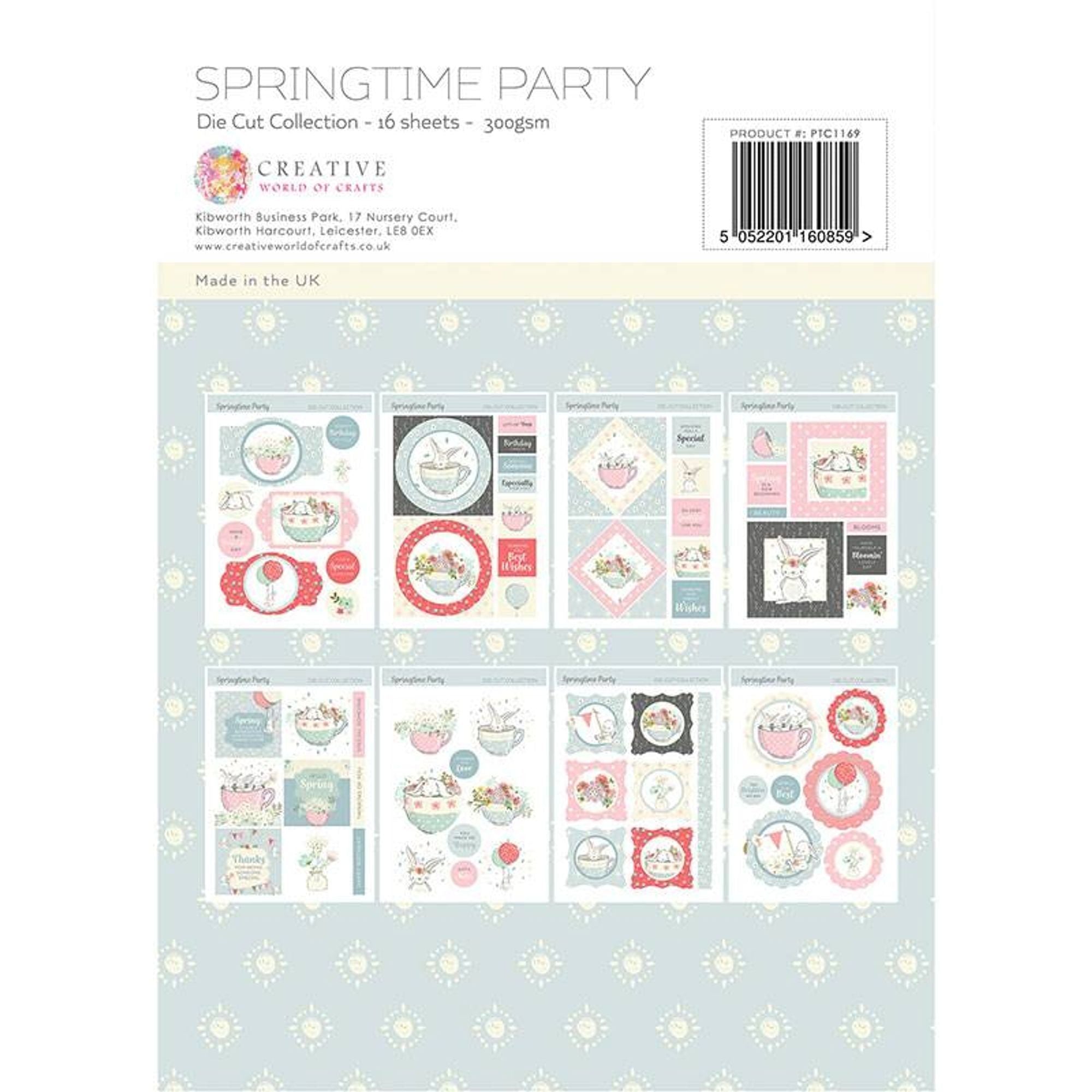 The Paper Tree Springtime Party A4 Die Cut sheets