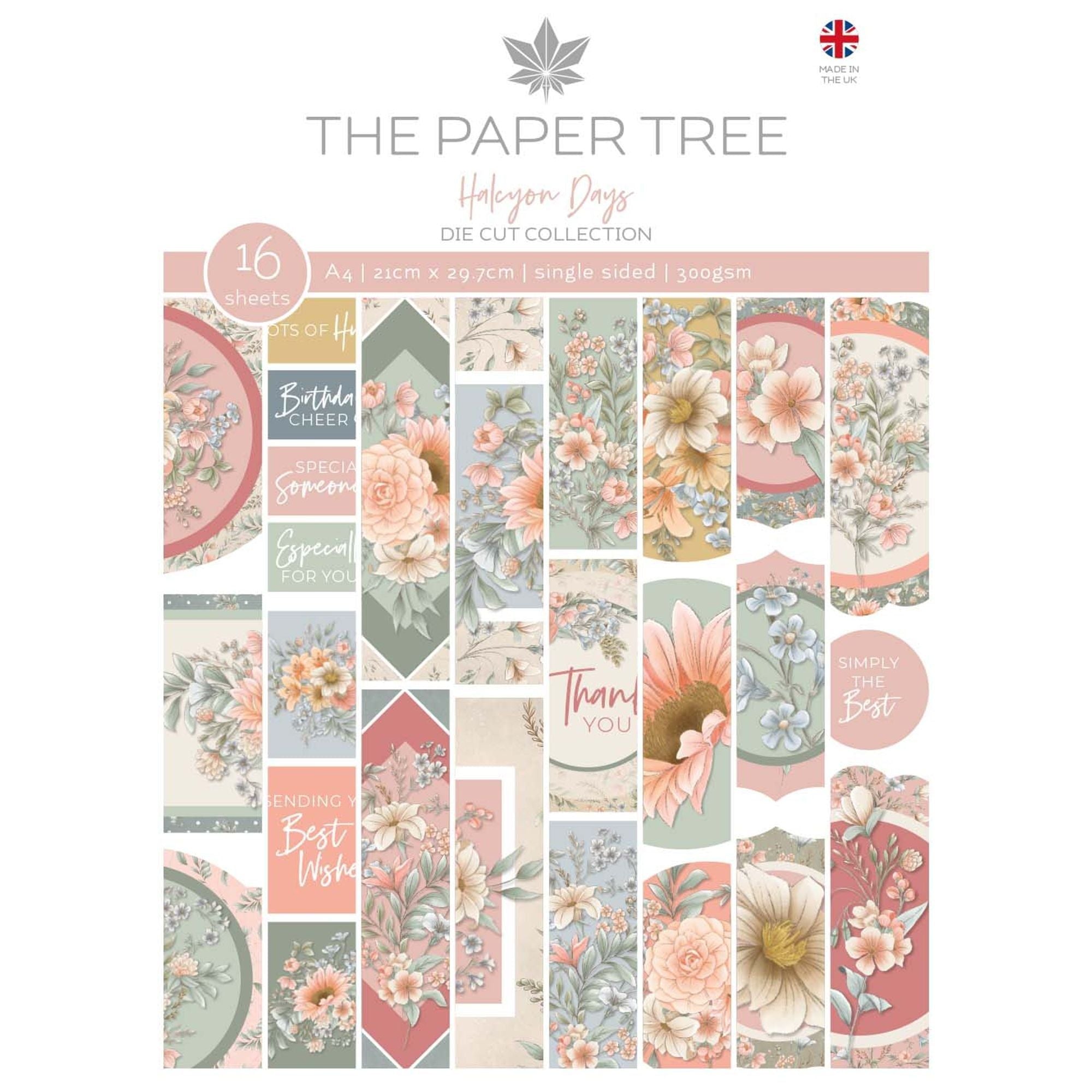 The Paper Tree Halcyon Days A4 Die Cut Sheets