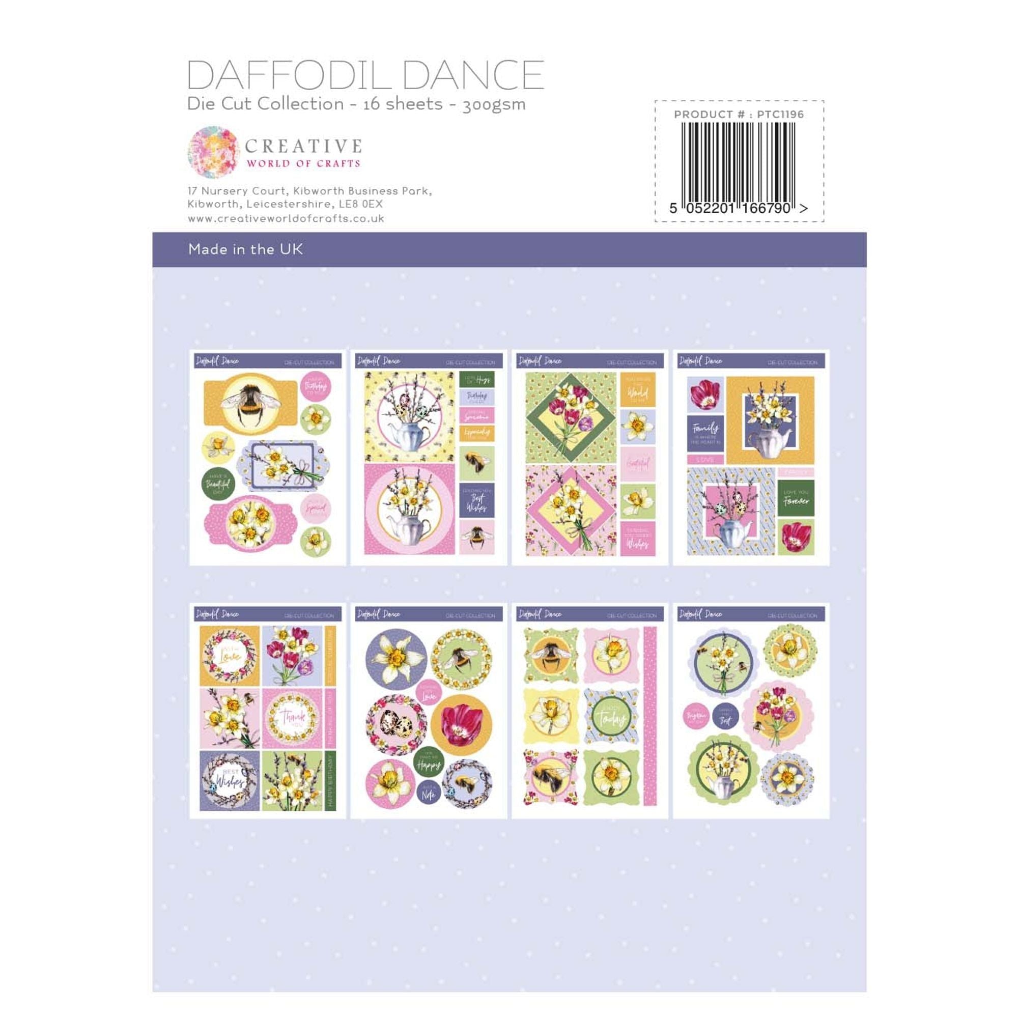 The Paper Tree Daffodil Dance A4 Die Cut sheets