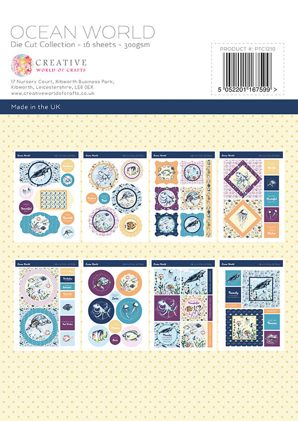 The Paper Tree Ocean World A4 Die Cut sheets