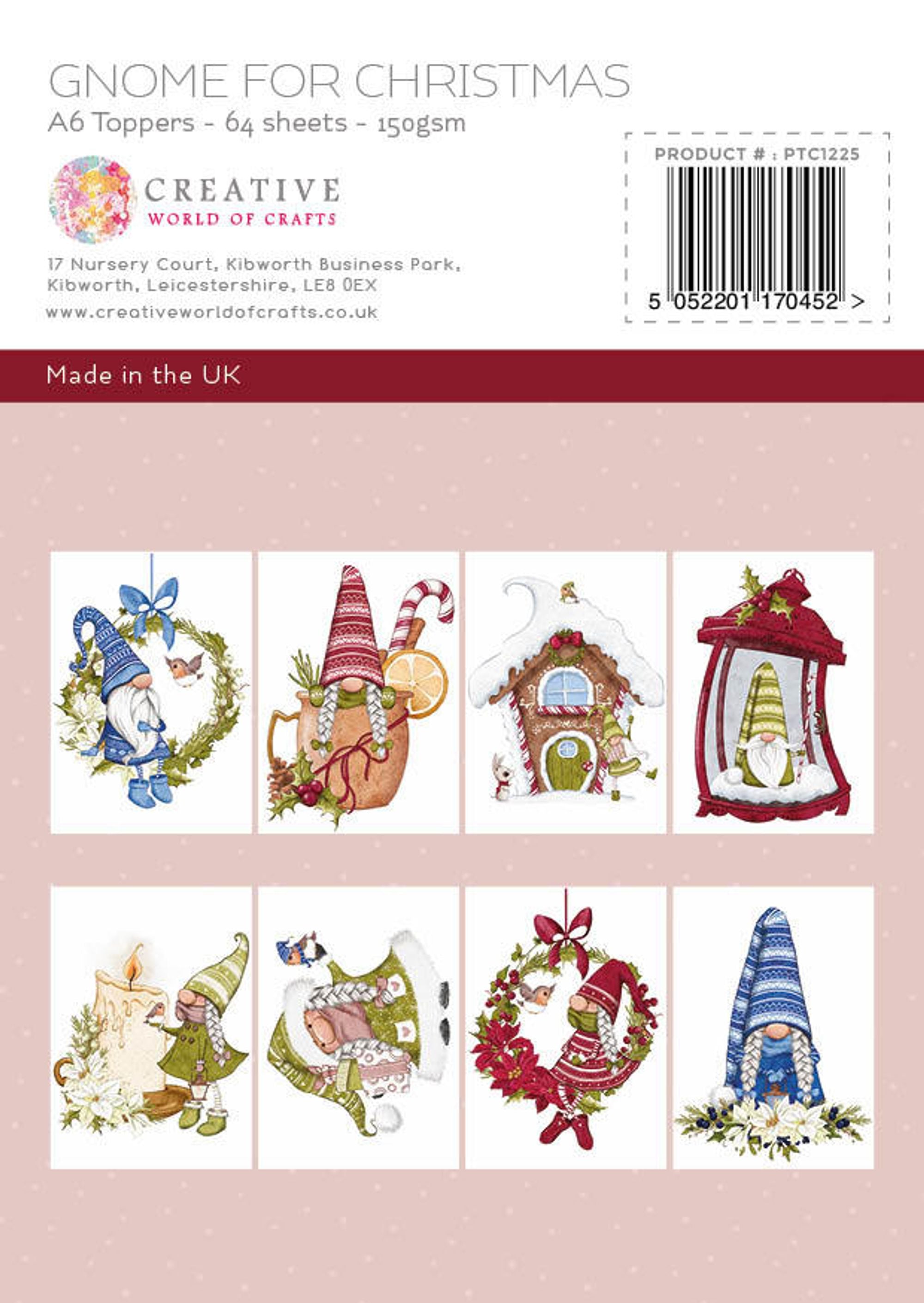 The Paper Tree Gnome for Christmas A6 Topper Pad