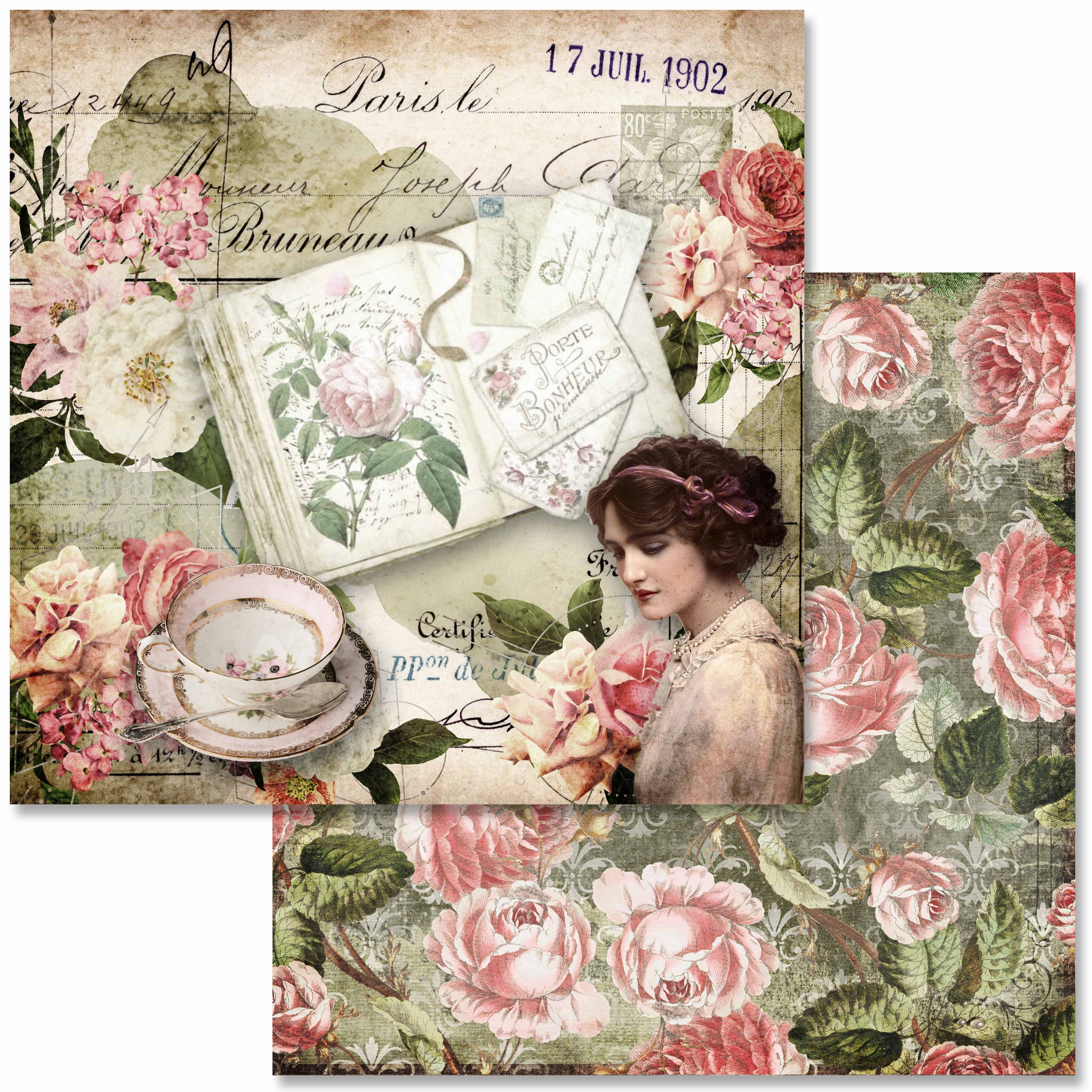 Sweet Autumn Scrapbook Paper Set by Decoupage Queen, 12 x 12