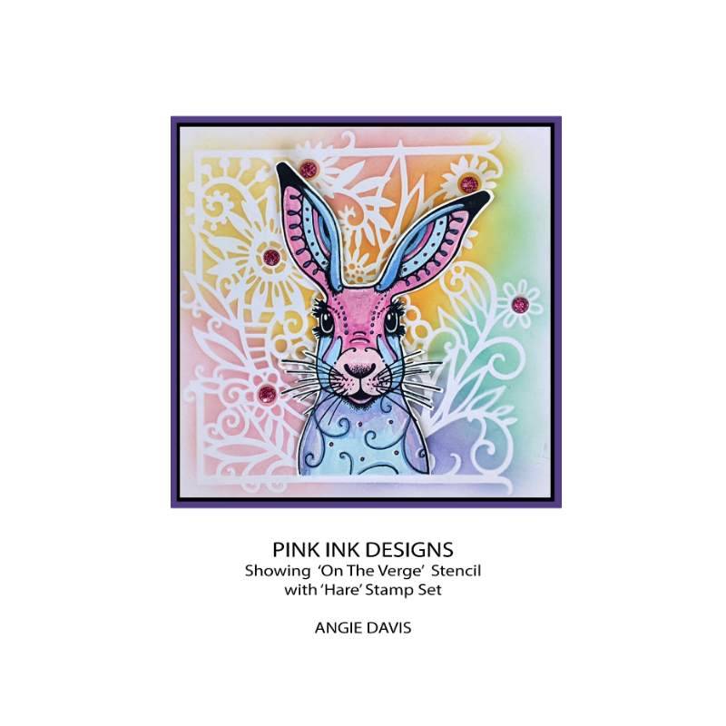 Pink Ink Designs On The Verge 7 in x 7 in Stencil