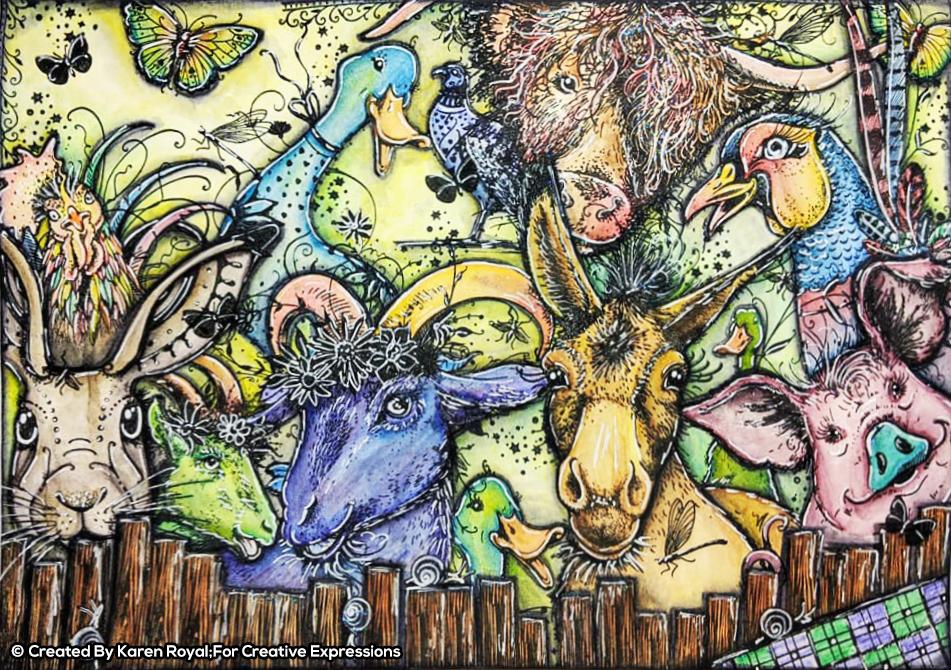 Magnipheasant A5 Clear Stamp Set