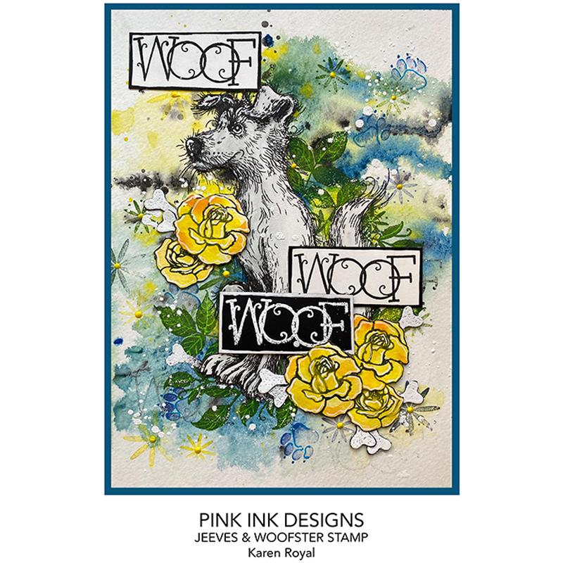 Pink Ink Designs Jeeves & Woofster A5 Clear Stamp Set