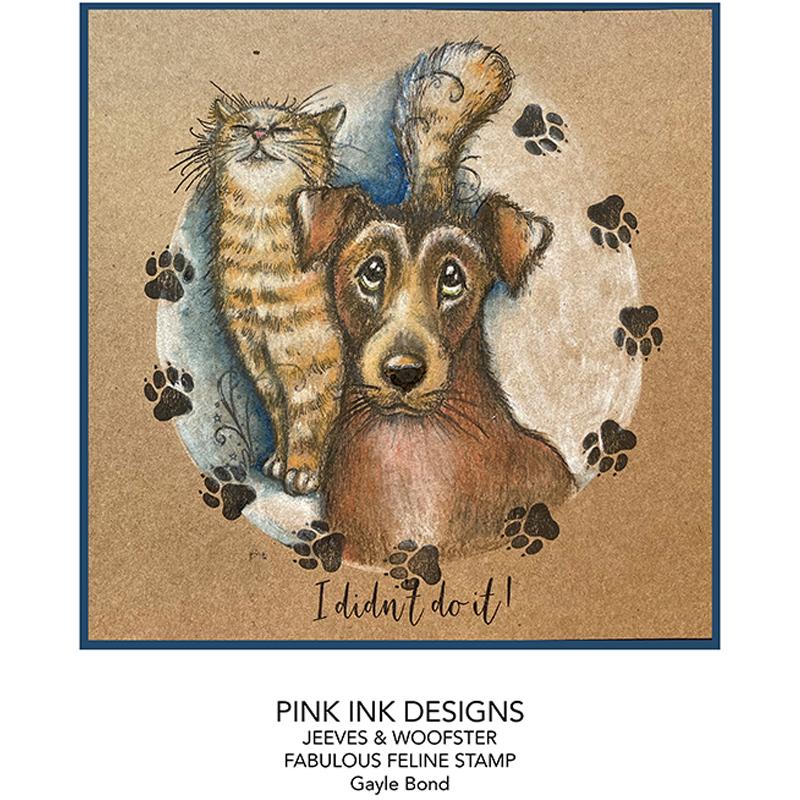 Pink Ink Designs Jeeves & Woofster A5 Clear Stamp Set