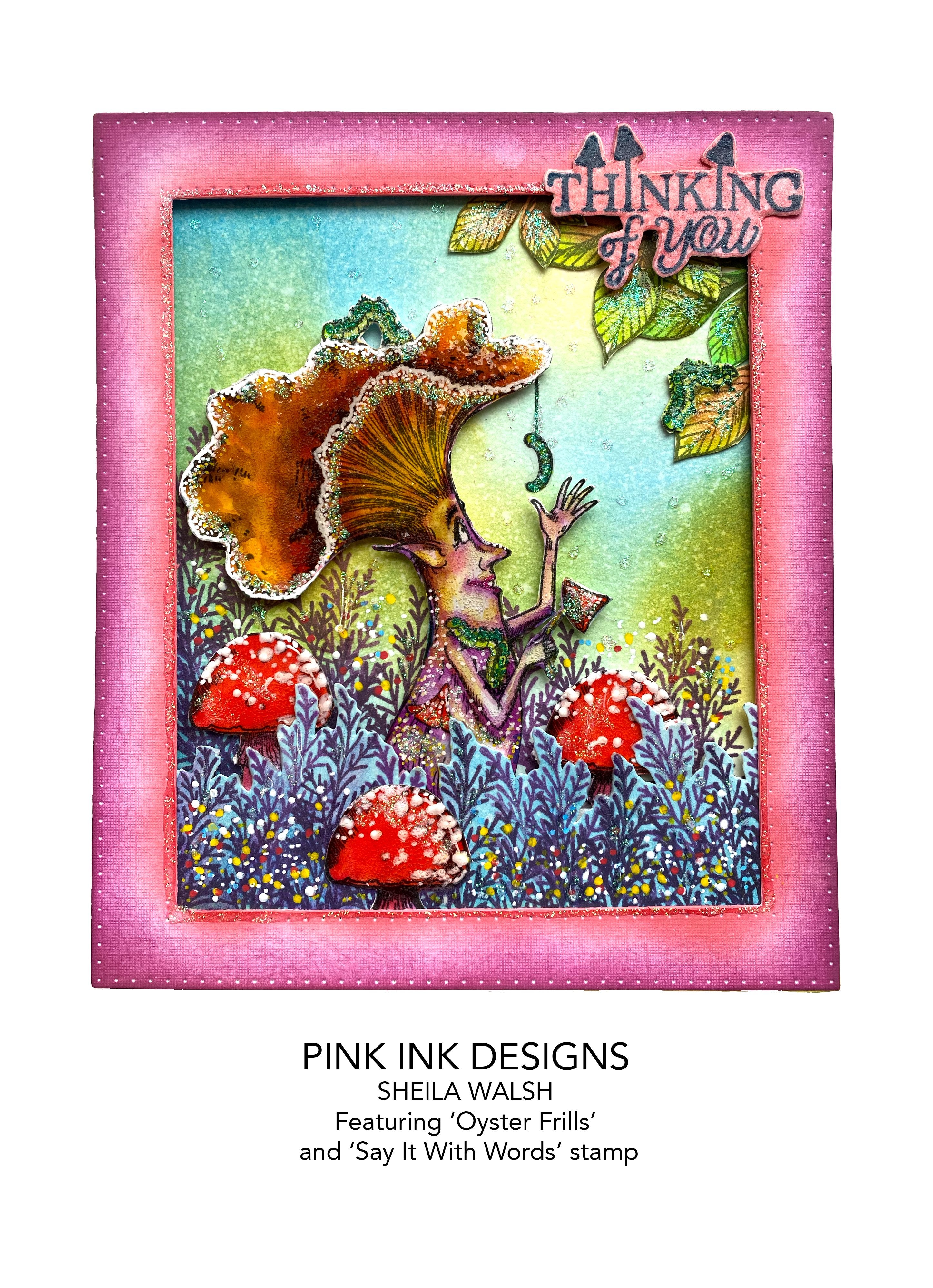 Pink Ink Designs Oyster Frills A6 Clear Stamp