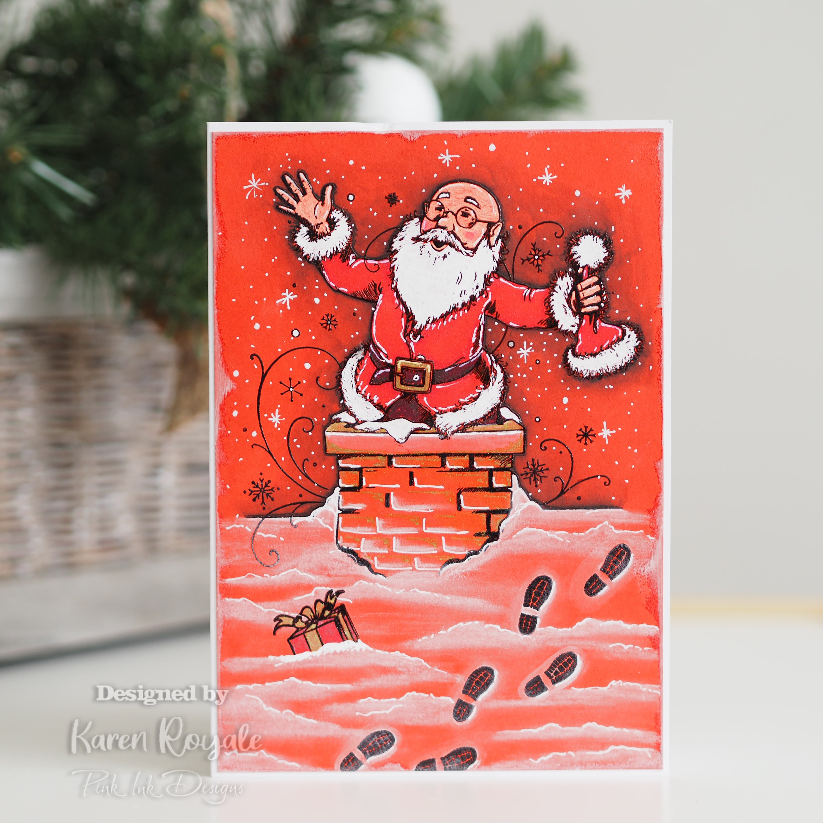 Pink Ink Designs Just Be-Claus A5 Clear Stamp