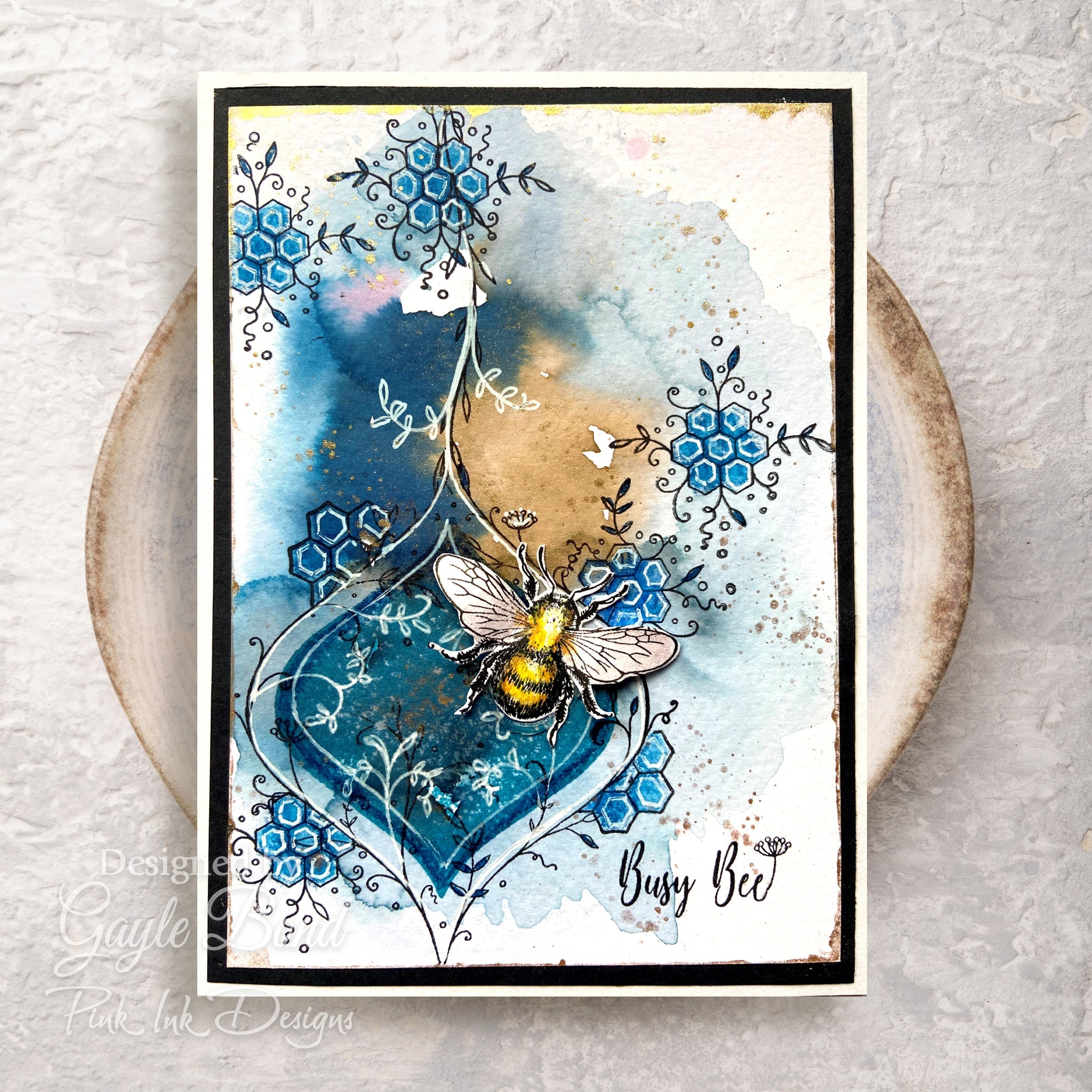 Pink Ink Designs The Flight Of The Bumblebee 6 in x 8 in Clear Stamp Set