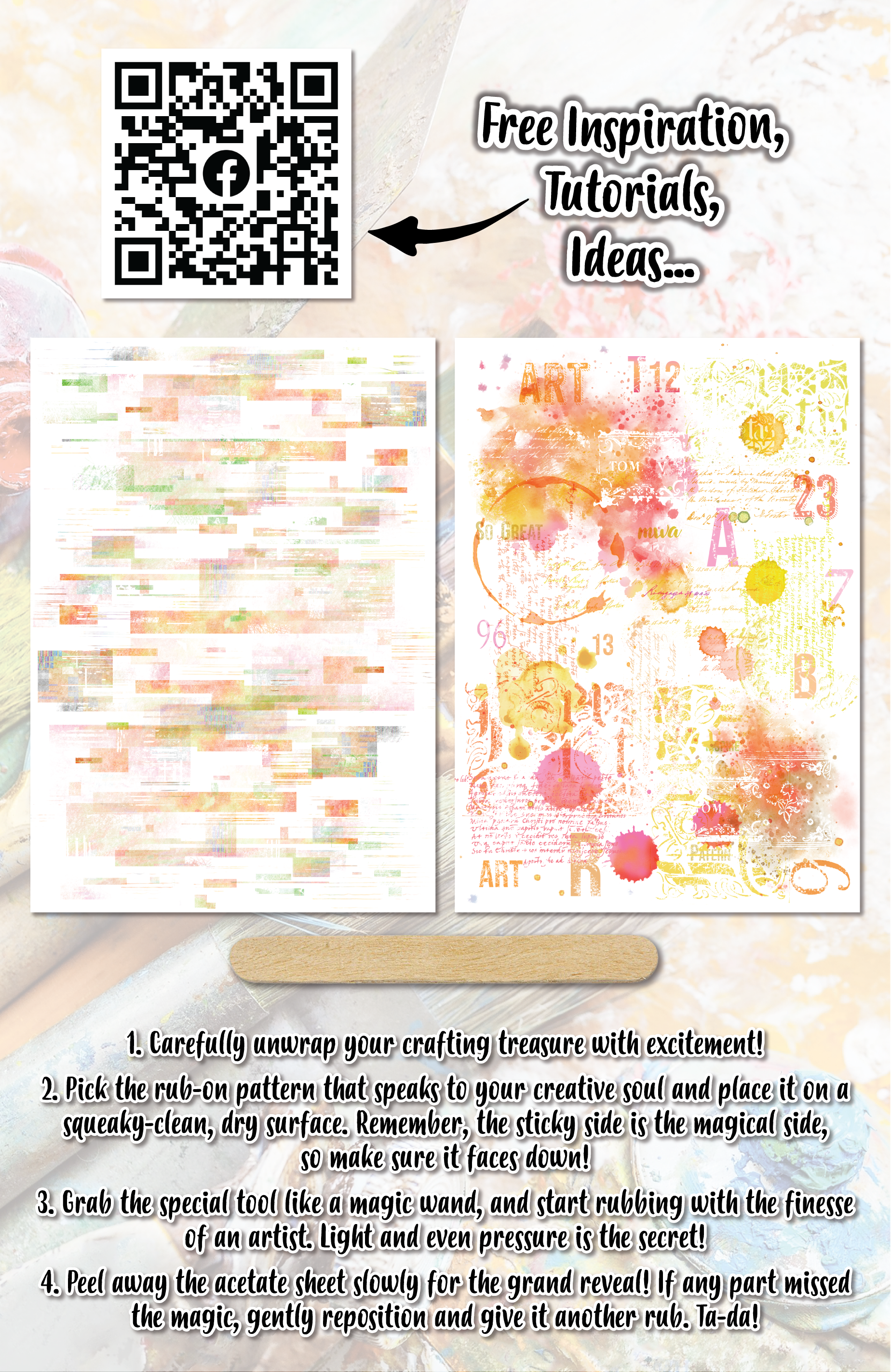 AALL and Create Rub-Ons - Pastel Vibes