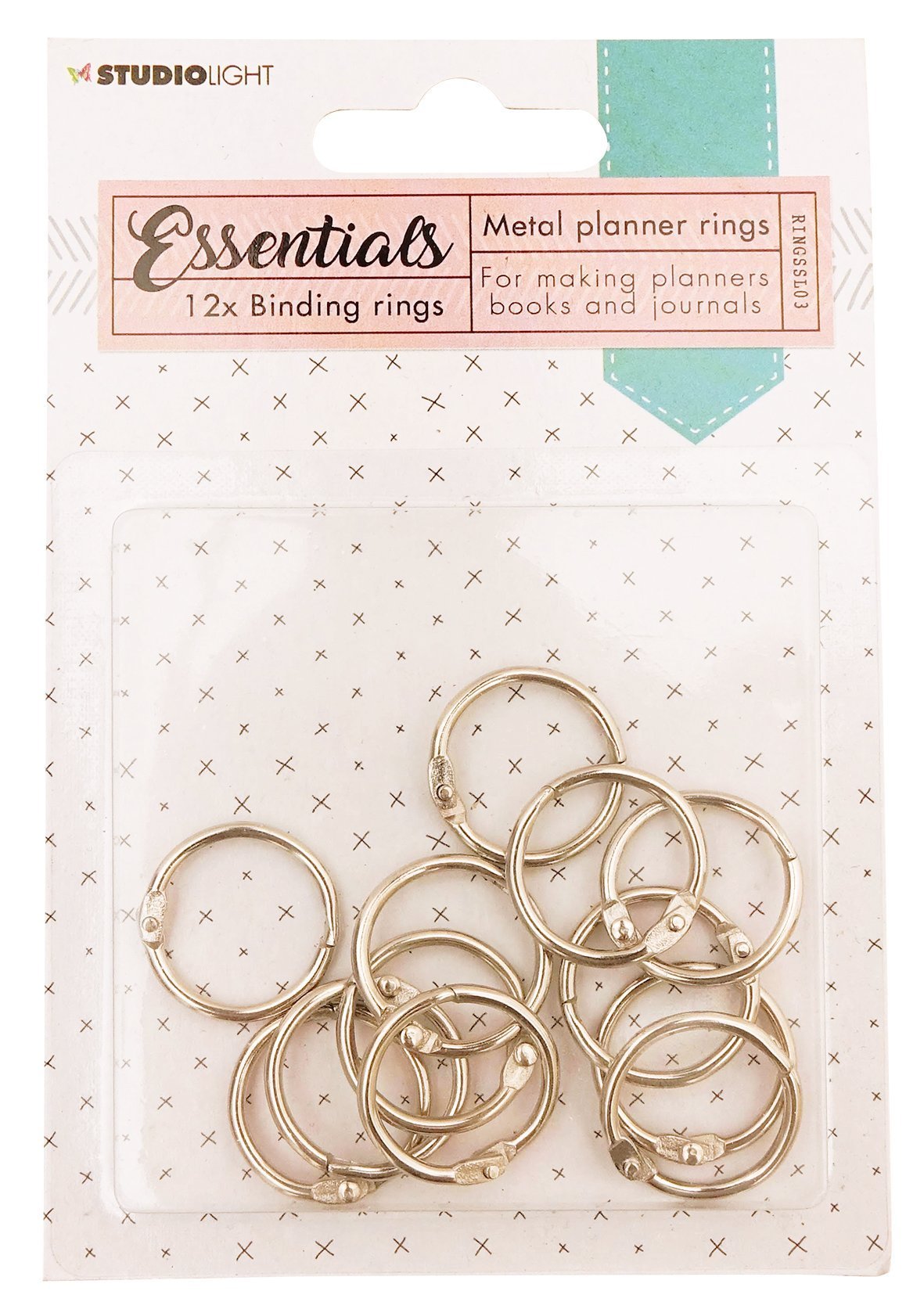 Binding rings Silver Planner Essentials 23mm 12 PC nr.3