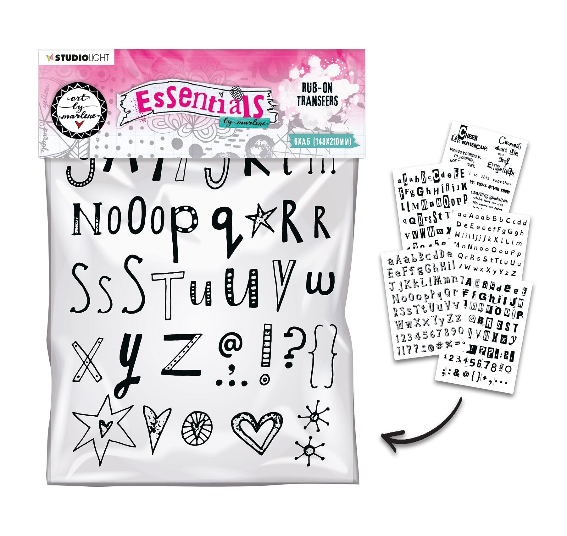 Art by Marlene Rub on Sticker Alphabet & Quotes Essentials nr.1