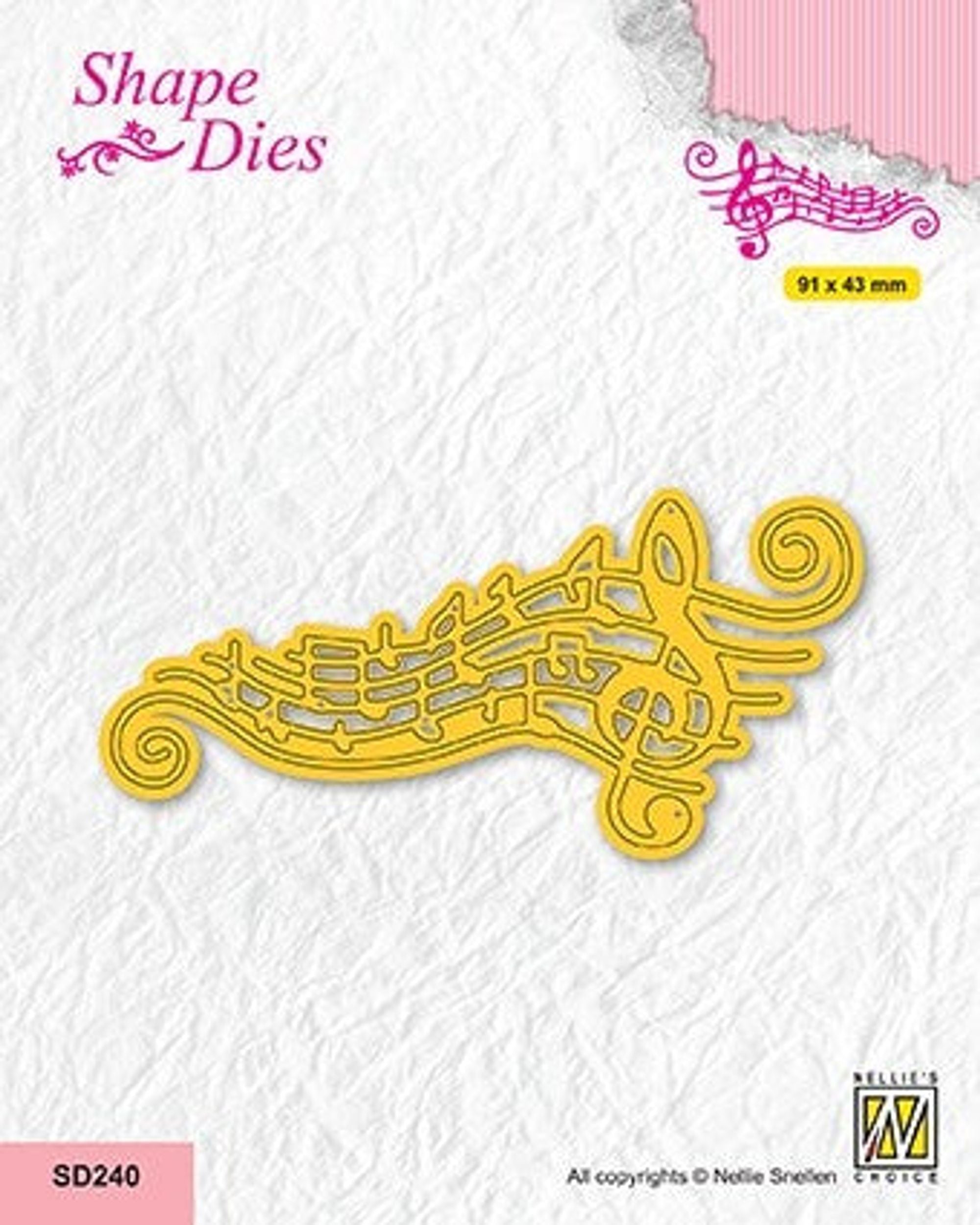 Nellie's Choice Shape Dies - Musical Notes