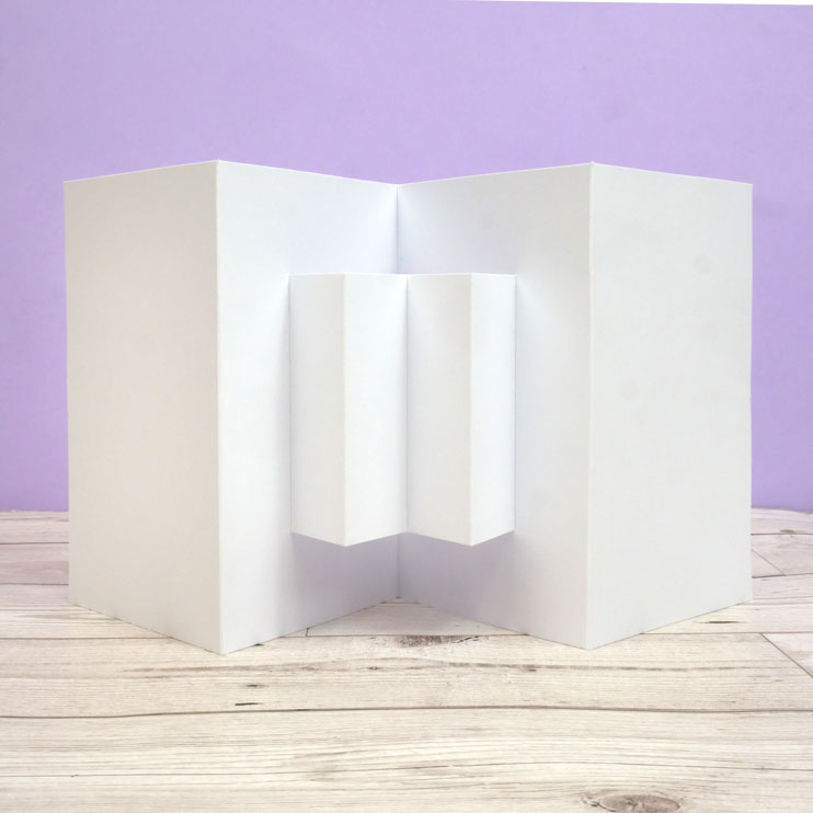 Luxury Shaped Card Blanks & Envelopes - Central Pop-Up Panels