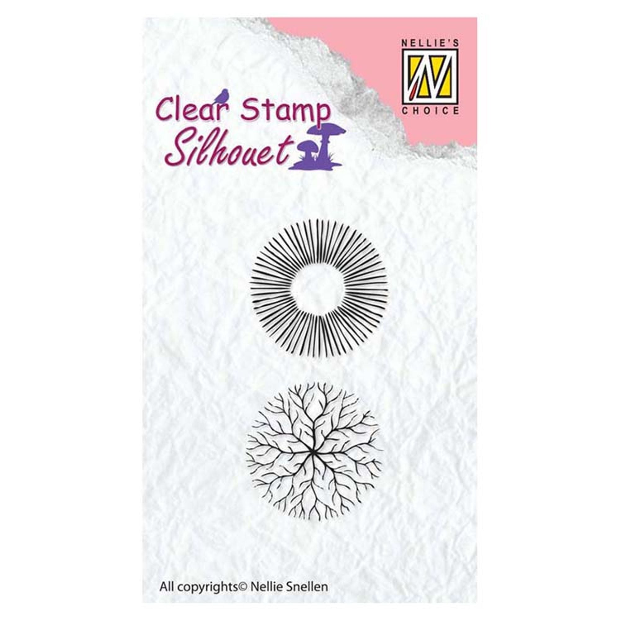 Nellie's Choice - Clear Stamp Flowers 17