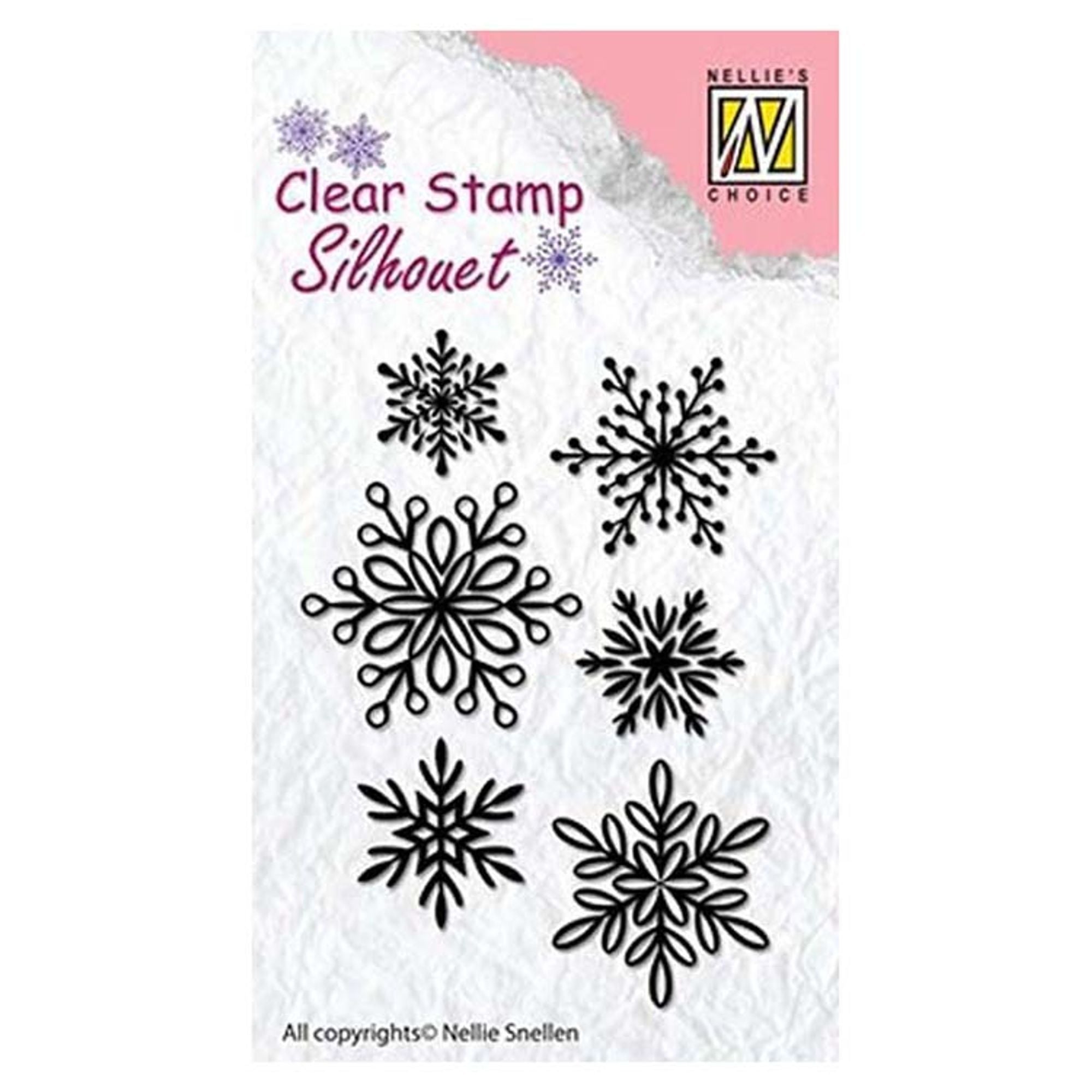 Nellie's Choice - Clear Stamp Snowflakes