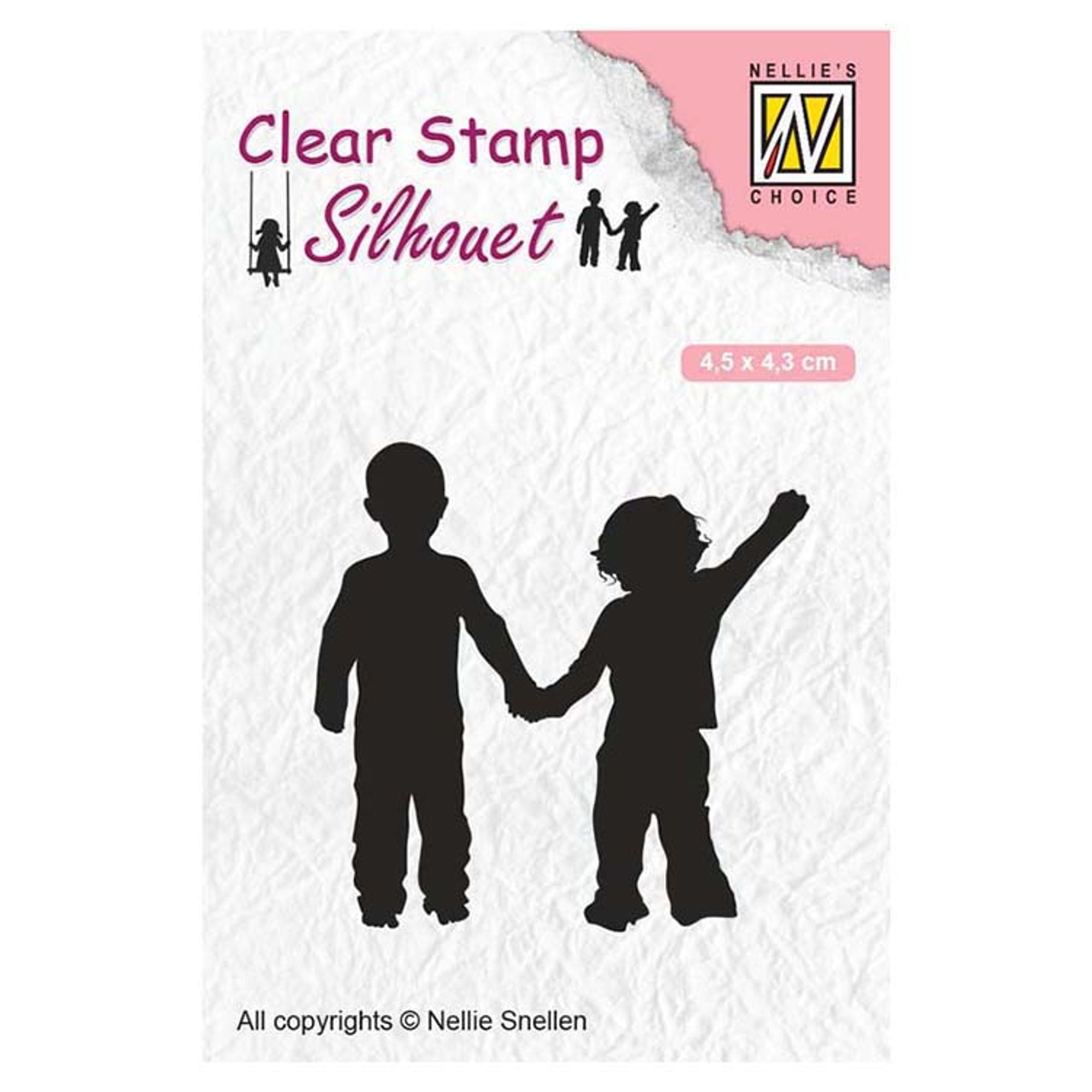Nellie's Choice Clear Stamps Silhouette Close Friendship
