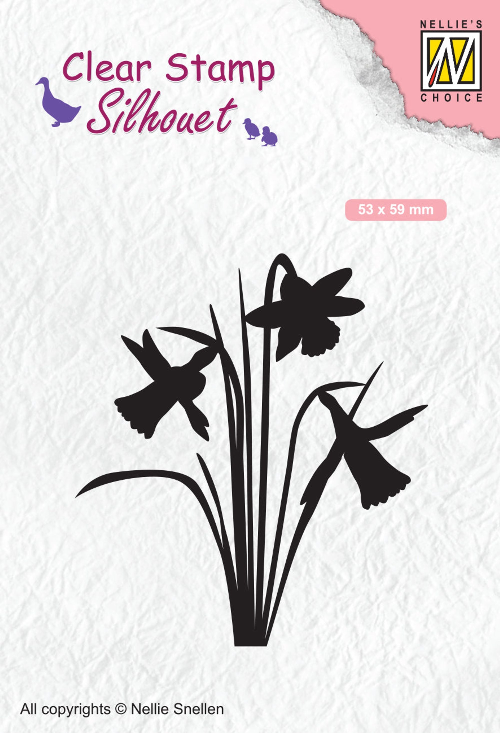 Clear Stamp Silhouette Daffodil