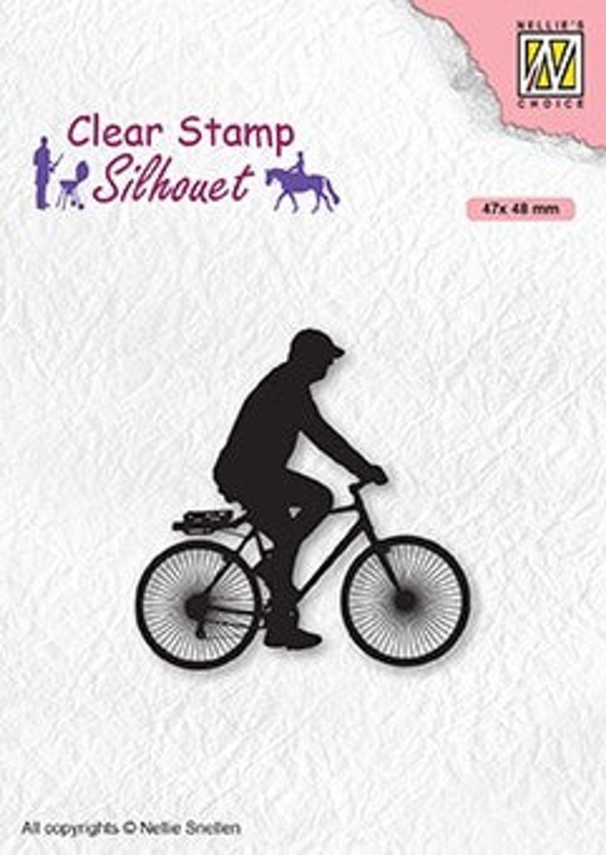 Clear Stamp Silhouette Men-Things Cyclist