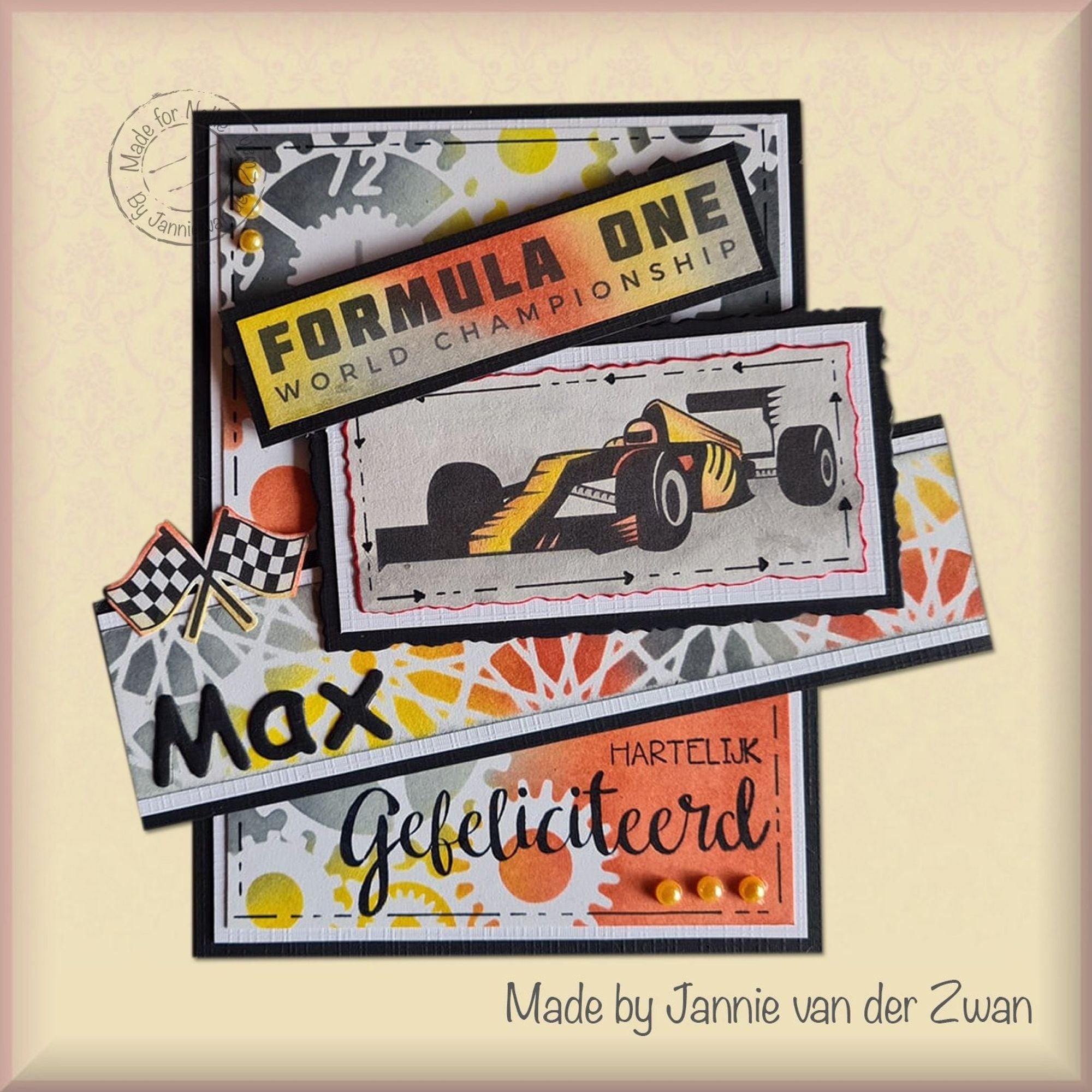 Nellie's Choice Clear Stamp Silhouette - Formula One Series-3