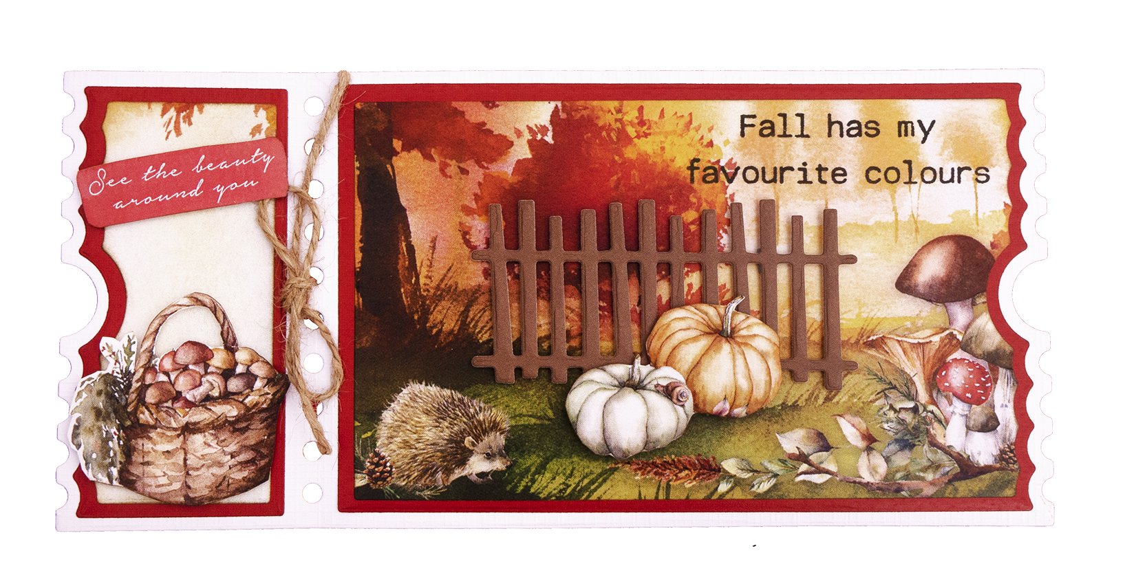 SL Die-Cut Block Fall Elements Beauty Of Fall 150x150mm 20 Sh nr.09