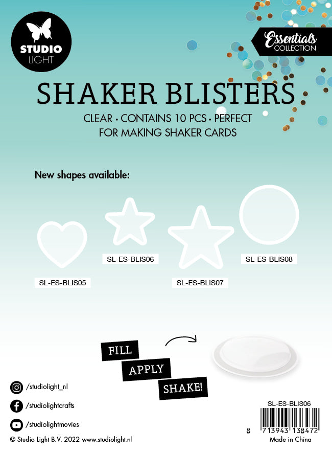 SL Shaker Blister Small Star Essentials 65x62x6mm 10 PC nr.06