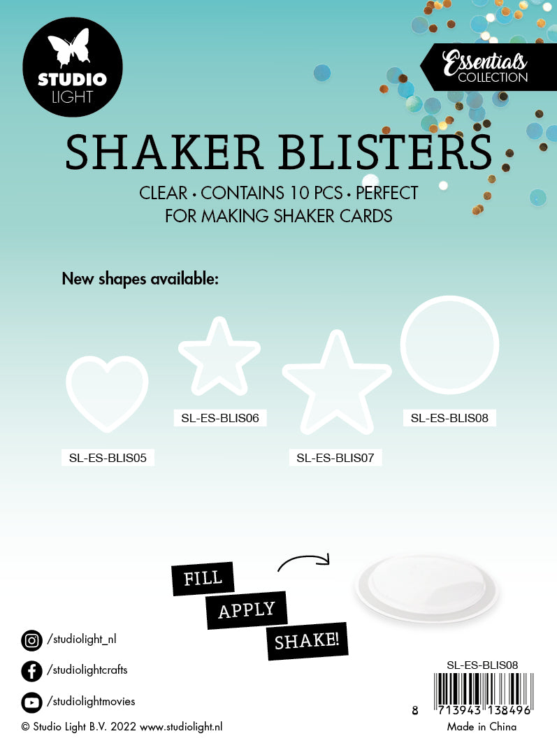 SL Shaker Blister Big Circle Essentials 80x80x6mm 10 PC nr.08