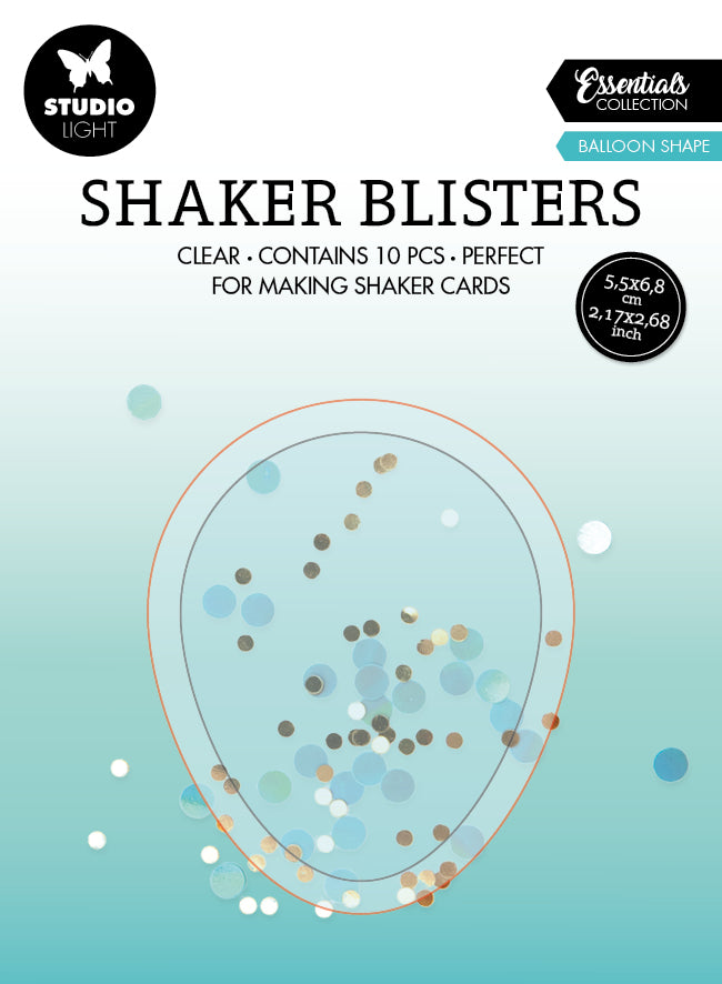 SL Shaker Blister Balloon Shape Essentials 55x68x6mm 10 PC nr.12