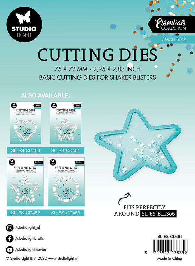 SL Cutting Dies Small Star Essentials 75x72x1mm 2 PC nr.451