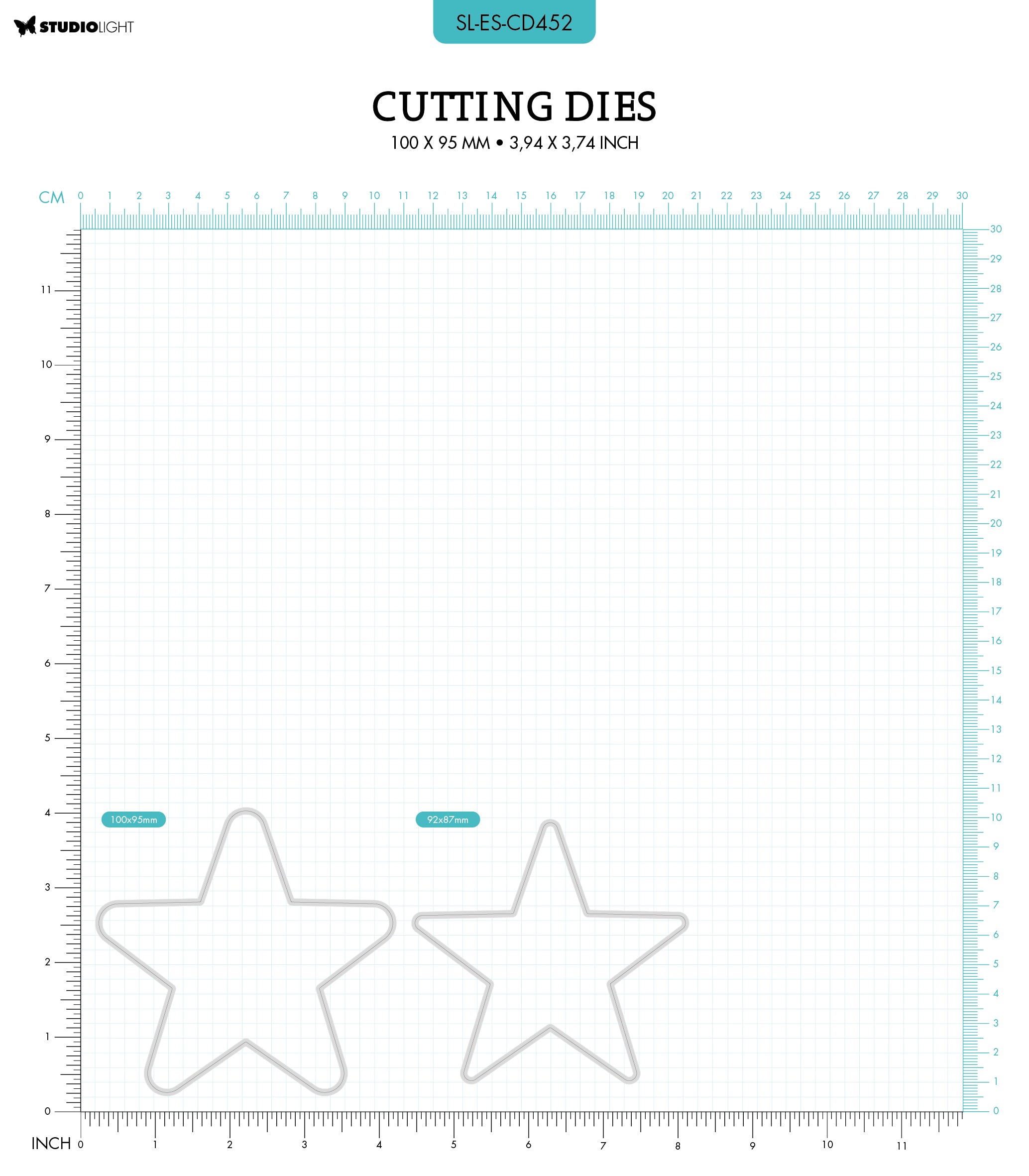 SL Cutting Dies Big Star Essentials 100x95x1mm 2 PC nr.452