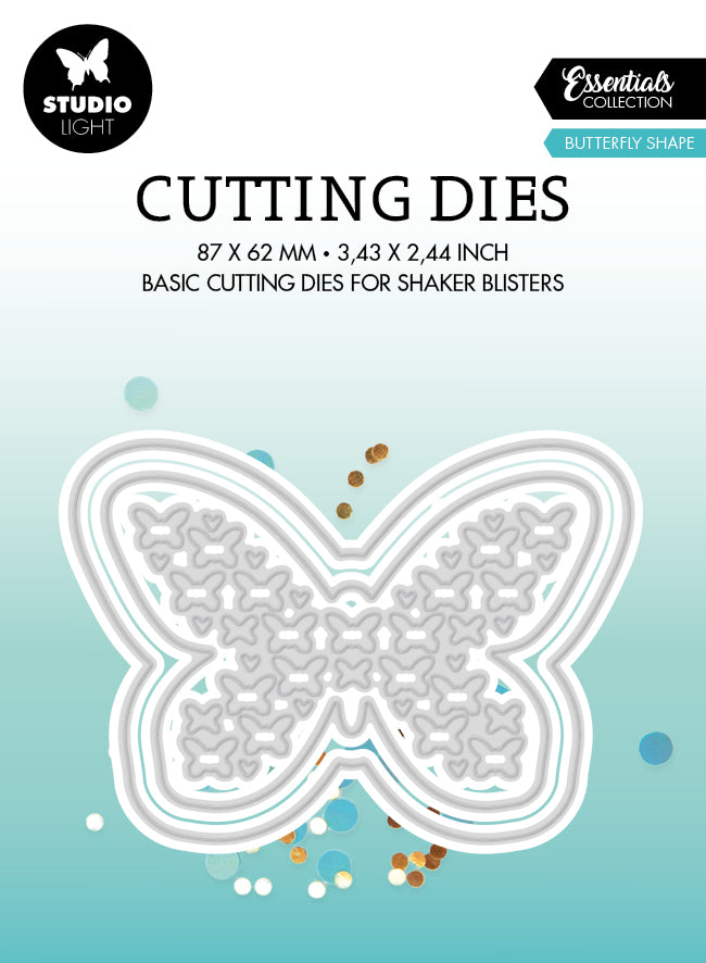 SL Cutting Die Butterfly Shape Essentials 87x62x1mm 3 PC nr.492