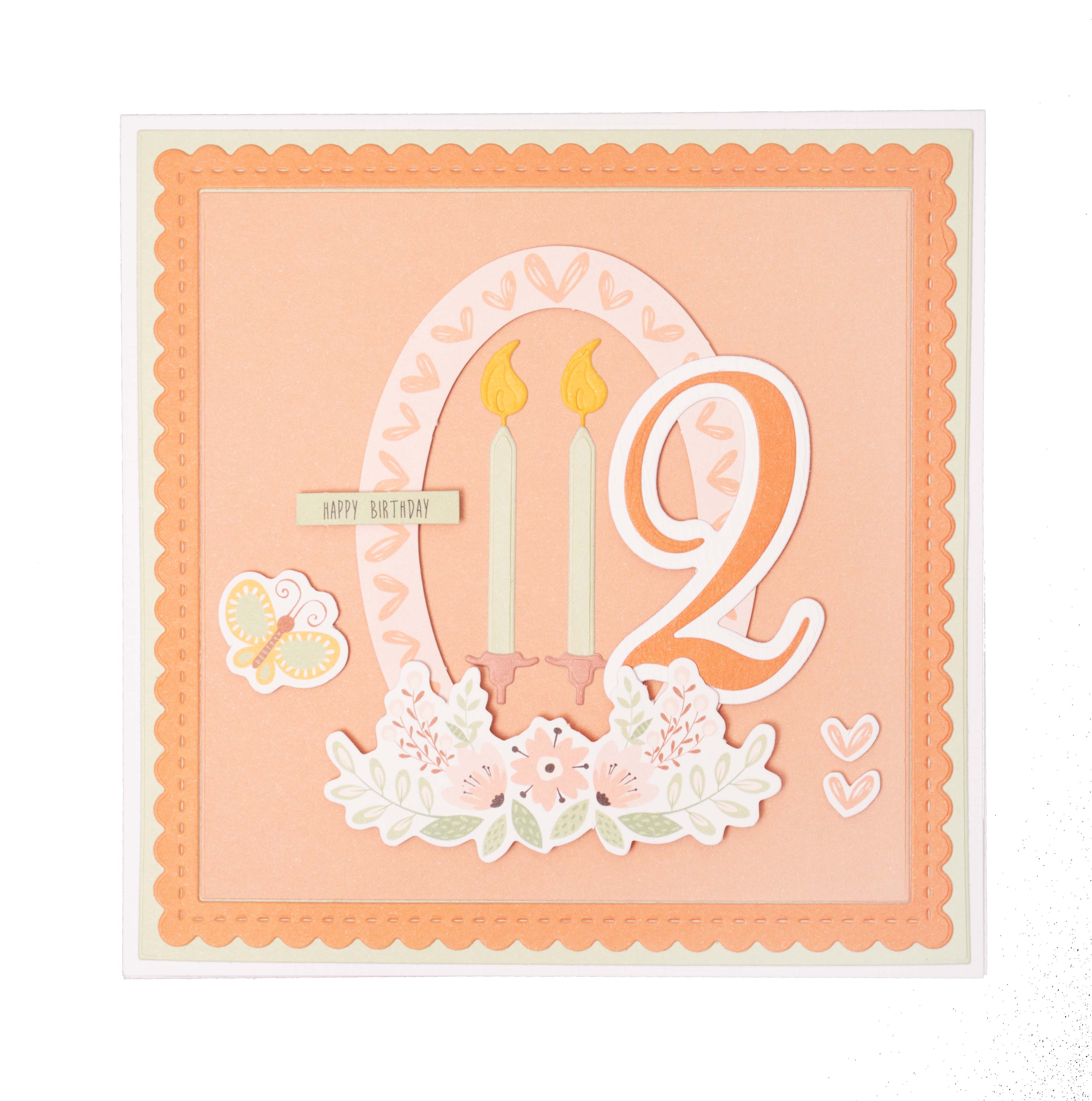 SL Cutting Dies Candle + Hearts Essentials 37x64x1mm 4 PC nr.755