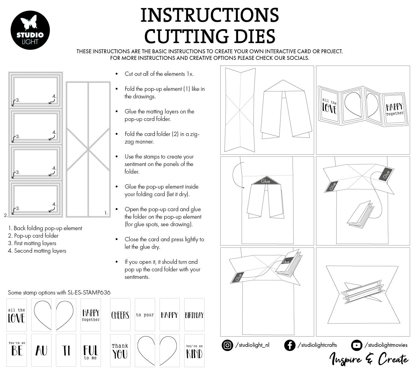 SL Cutting Dies Pop-Up Cards Essentials 10 PC