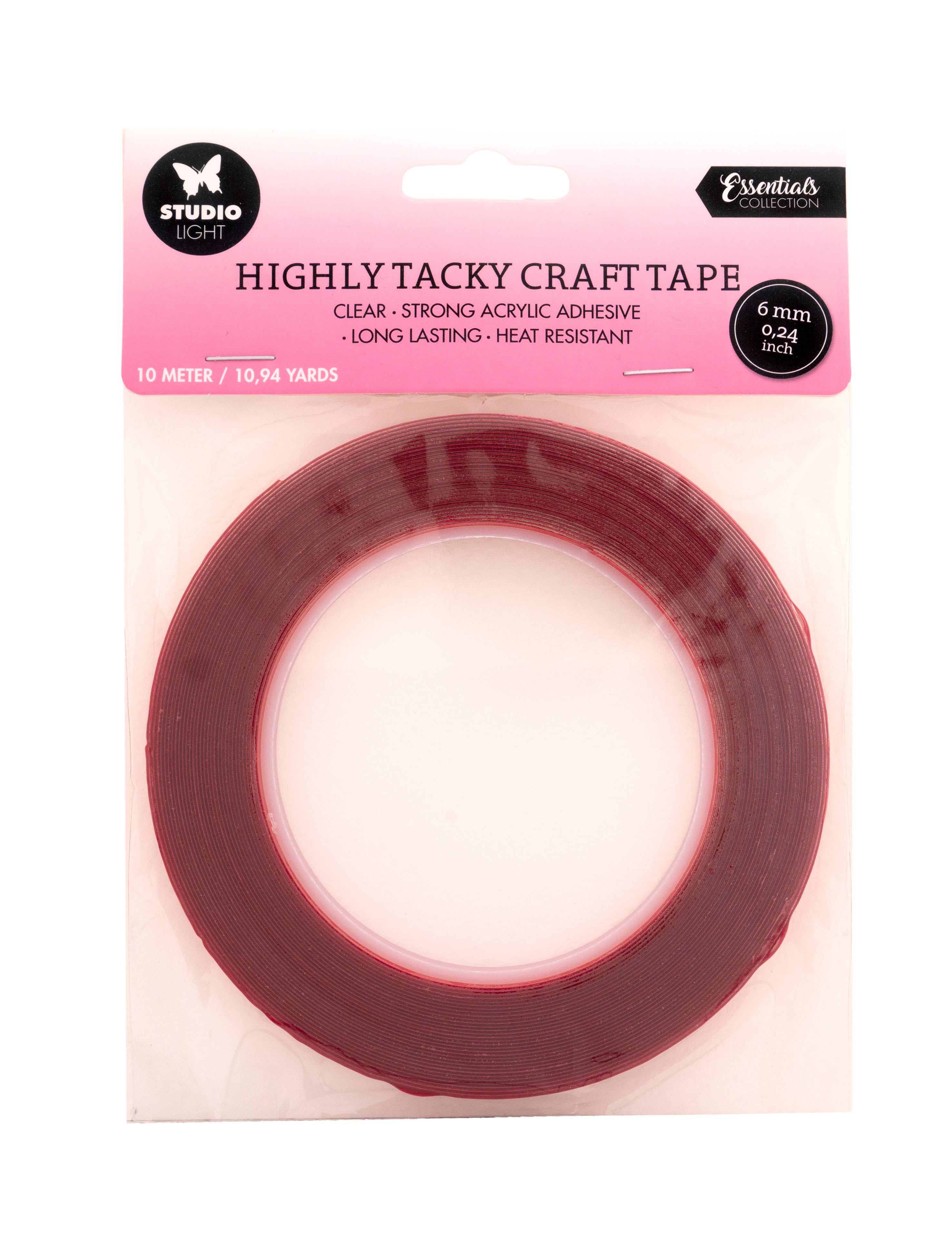 SL Highly Tacky Craft Tape Doublesided Adhesive 6mm Essential Tools 165x130x6mm 10 M nr.02