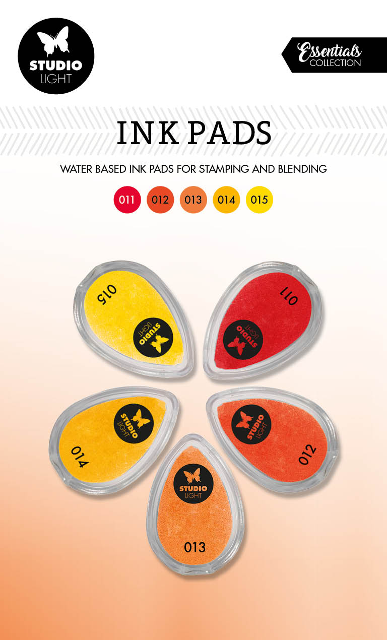 SL Ink Pads Water Based Shades Of Yellow Essential Tools 215x130x21mm 5 PC nr.03