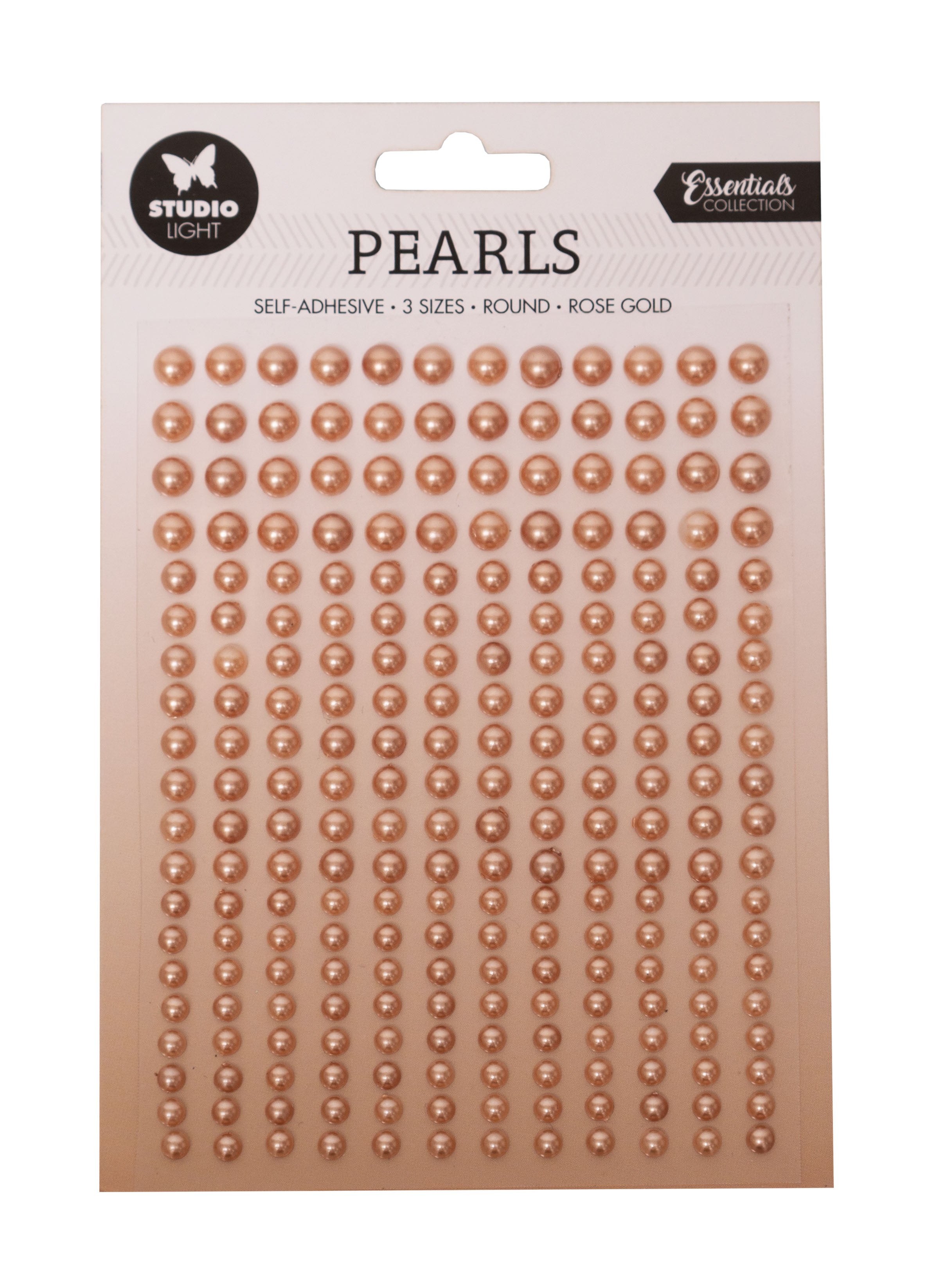 SL Self-Adhesive Pearls Rose Gold Pearls Essentials 105x160x4mm 240 PC nr.14