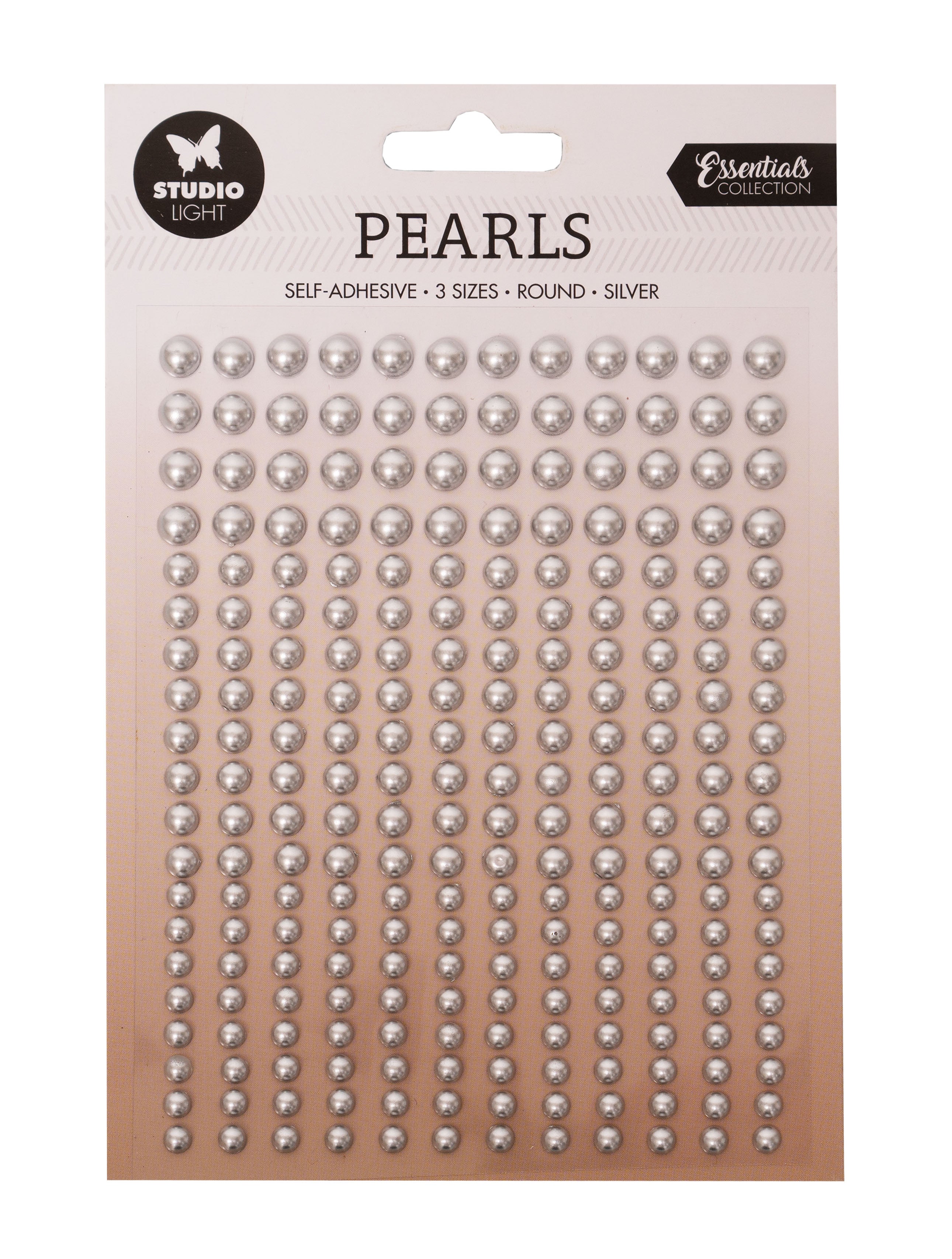 SL Self-Adhesive Pearls Silver Pearls Essentials 105x160x4mm 240 PC nr.16