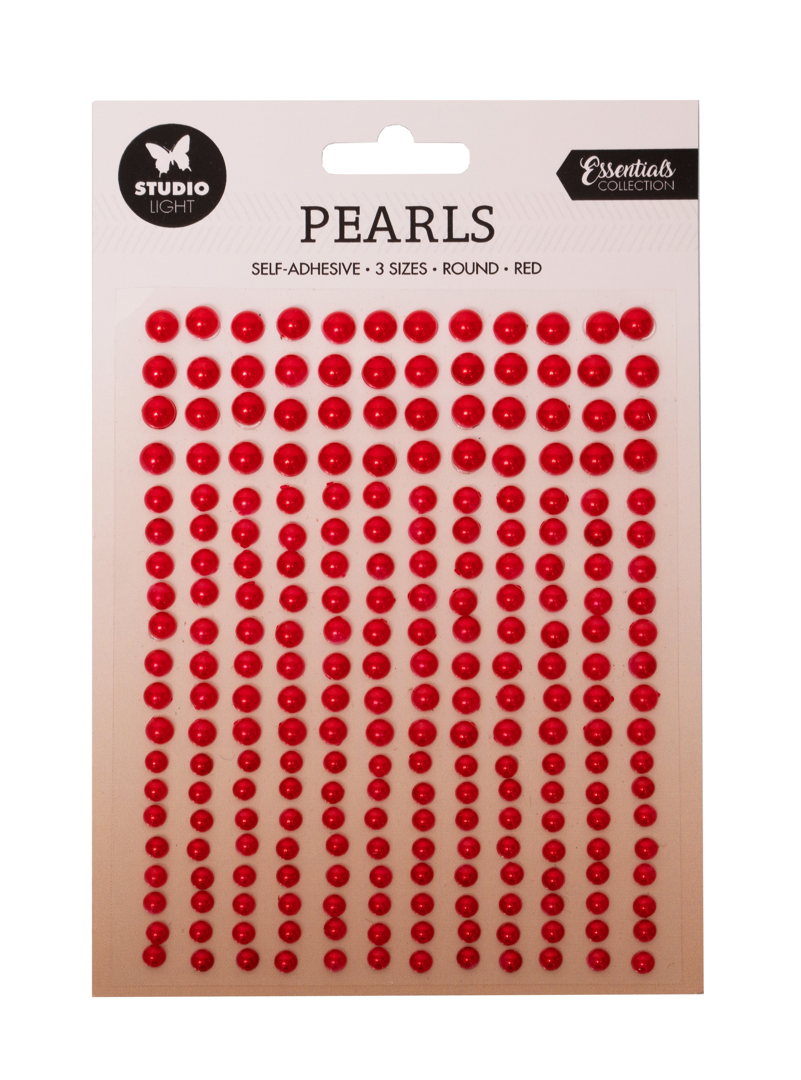 SL Self-Adhesive Pearls Dark Red Pearls Essentials 105x160x4mm 240 PC nr.17