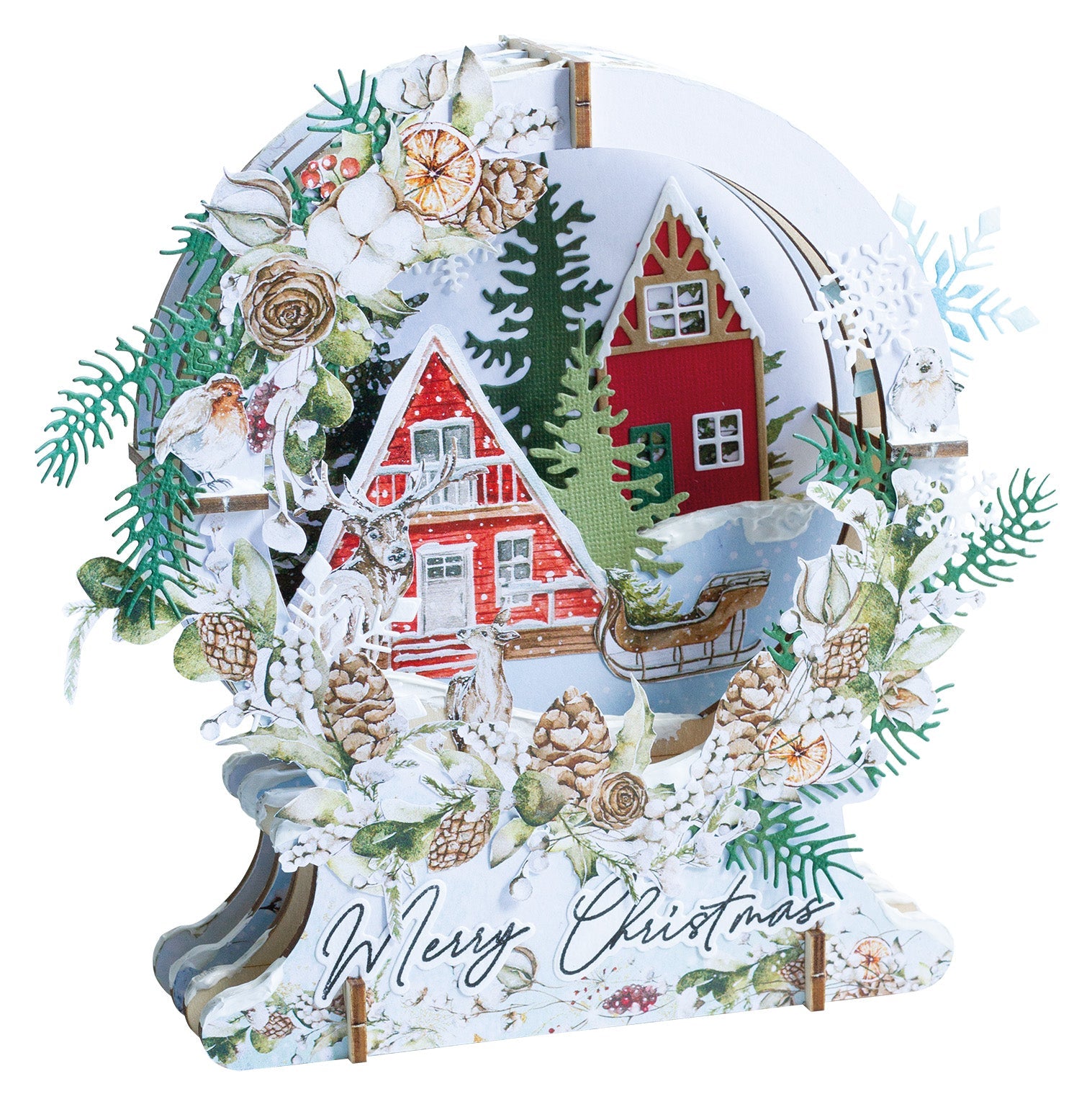 SL Plywood Snow Globe Essentials 150x183x12mm 9 PC nr.01