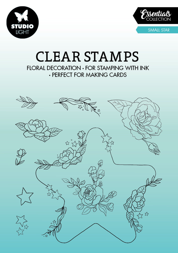 SL Clear Stamp Small Star Essentials 99x99x3mm 9 PC nr.366